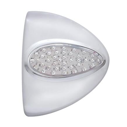 United Pacific 39501 39-LED Teardrop Headlight & Turn Signal Cover - Amber LED with Clear Lens - Durable Protection for Trucks, Jeeps & Off-Road Vehicles