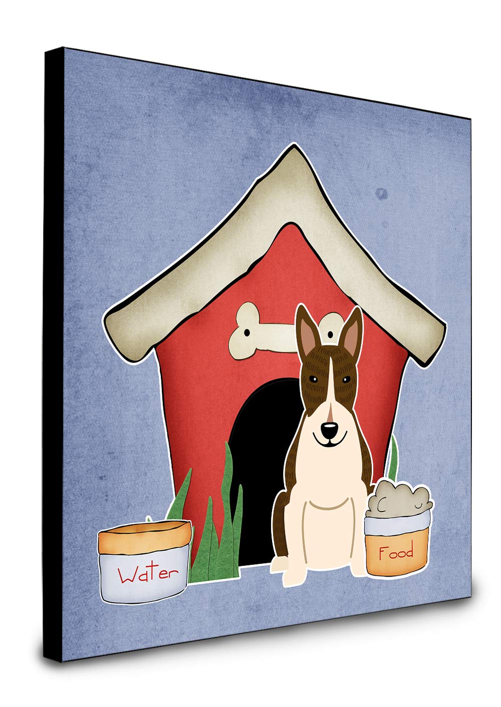 Bull Terrier Dark Brindle Wall Art Panel - Dog House Collection by Caroline's Treasures - Colorful Pet-Themed Home Decor for Living Room, Bedroom & Office