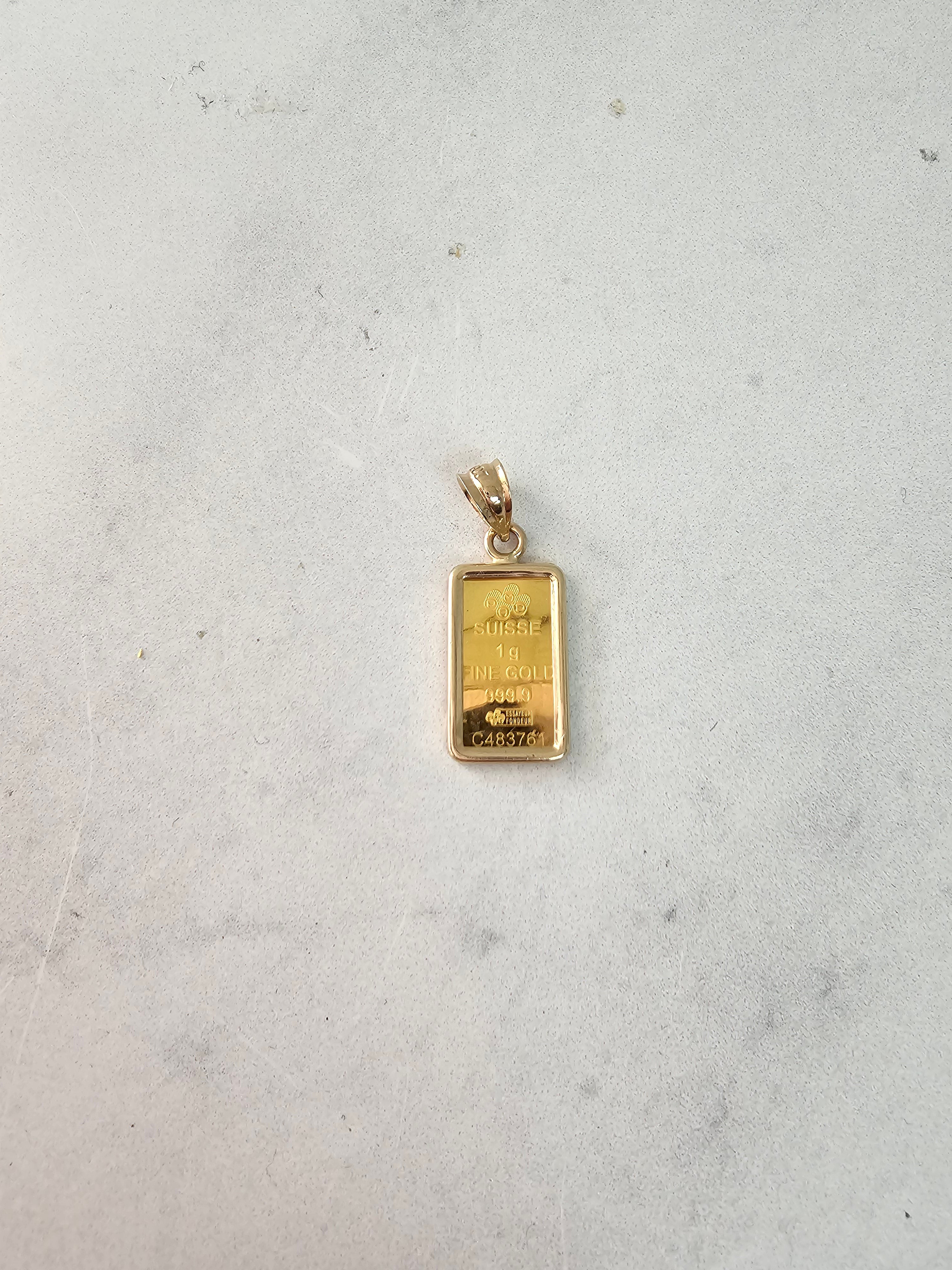 1 Gram Pamp Suisse Gold Bar - 24K Pure Gold Investment Bar with Assay Card - Perfect for Collectors, Investors & Gift Giving