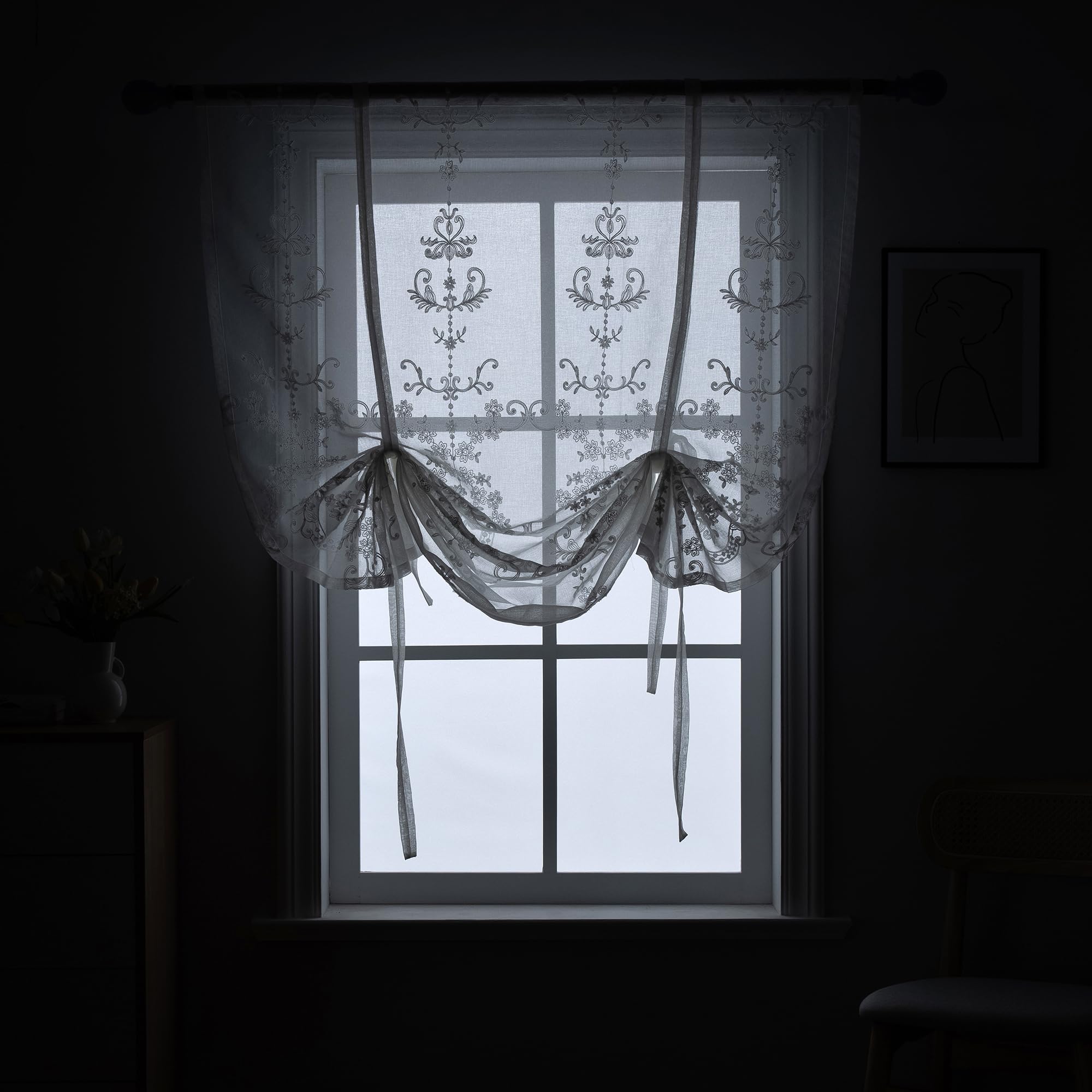 Sheer Tie Up Curtains 31