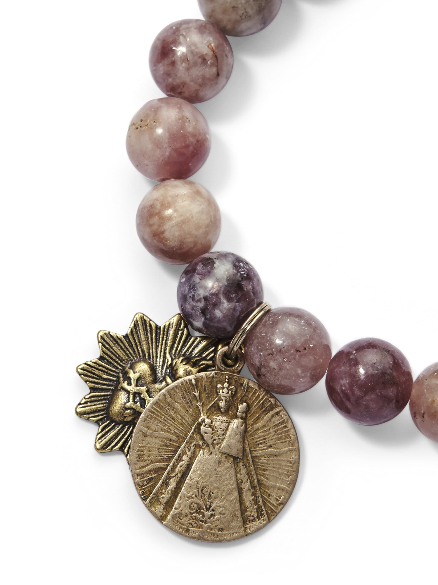 Lepidolite Healing Crystal Bracelet for Anxiety Relief & Stress Reduction - Spiritual Jewelry for Meditation, Chakra Balancing & Positive Energy