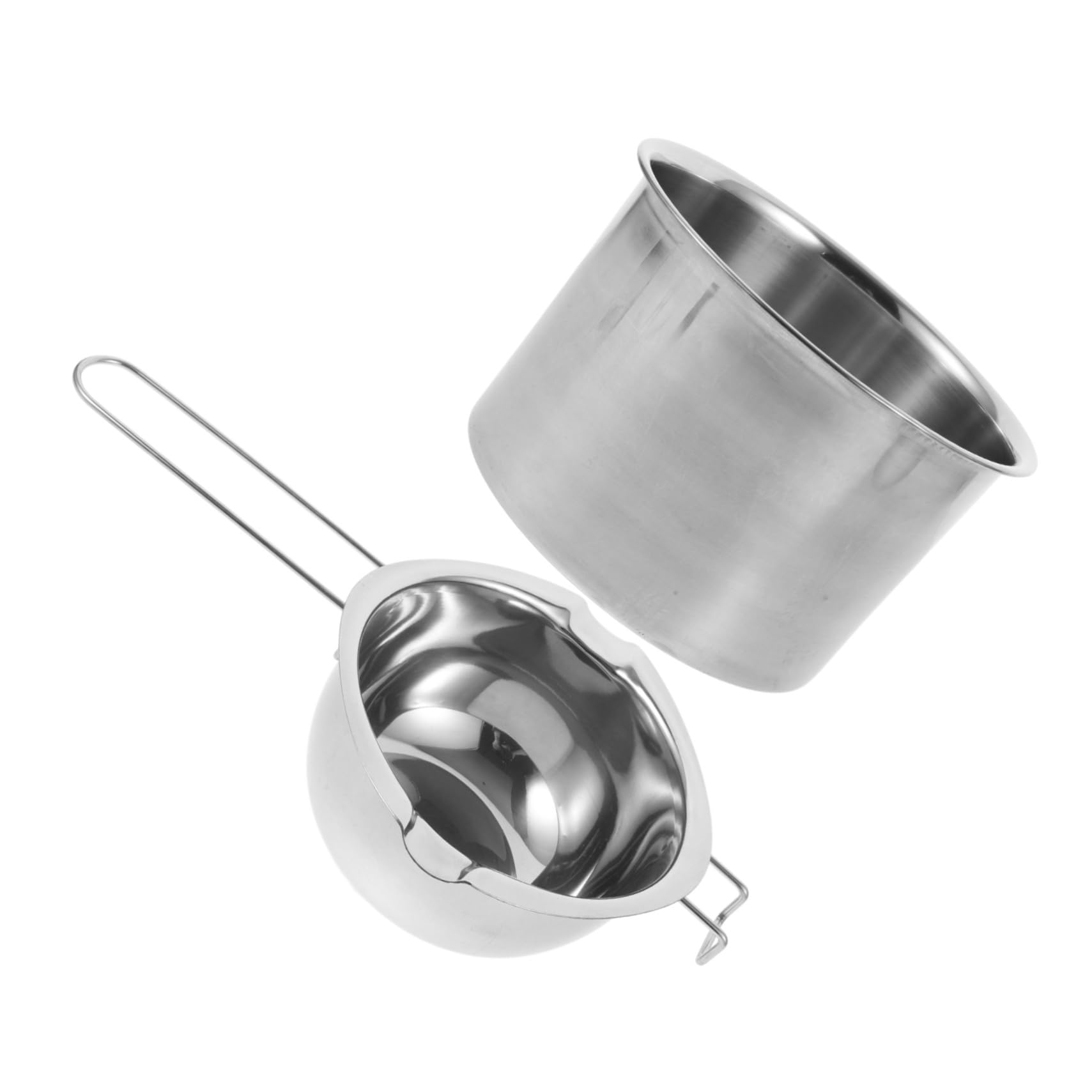 IPetBoom 3-Piece Stainless Steel Wax Warmer Set - Hair Removal Wax Melter, Cheese & Butter Warmer, Chocolate Melting Pot for Salon, Spa & Home Use