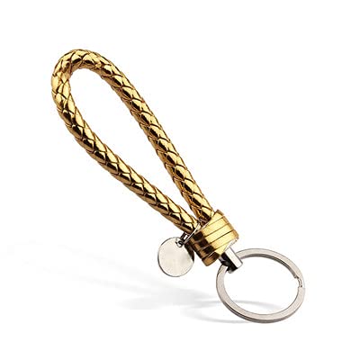 5PCS Braided Leather Keychain Set - Durable & Stylish Key Rings for Men & Women - Perfect for Car Keys, House Keys & Gift Giving