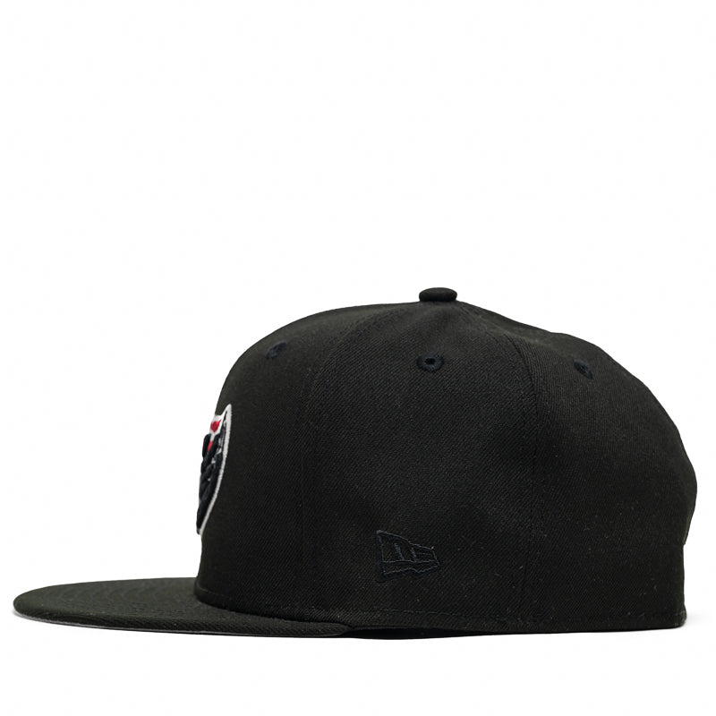 New Era x Politics Akron RubberDucks 59FIFTY Fitted Baseball Cap - Black | Official MLB Licensed Hat for Sports Fans & Streetwear Fashion