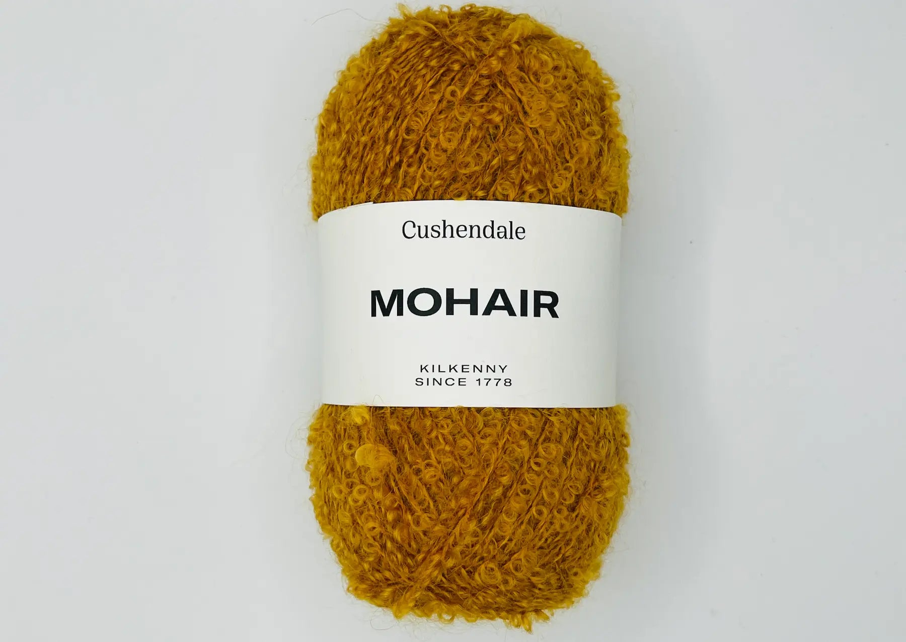 Premium Ochre Mohair Yarn - Soft & Luxurious Hand Knitting Wool for Scarves, Sweaters & DIY Crafts - Perfect for Winter Accessories & Cozy Home Projects