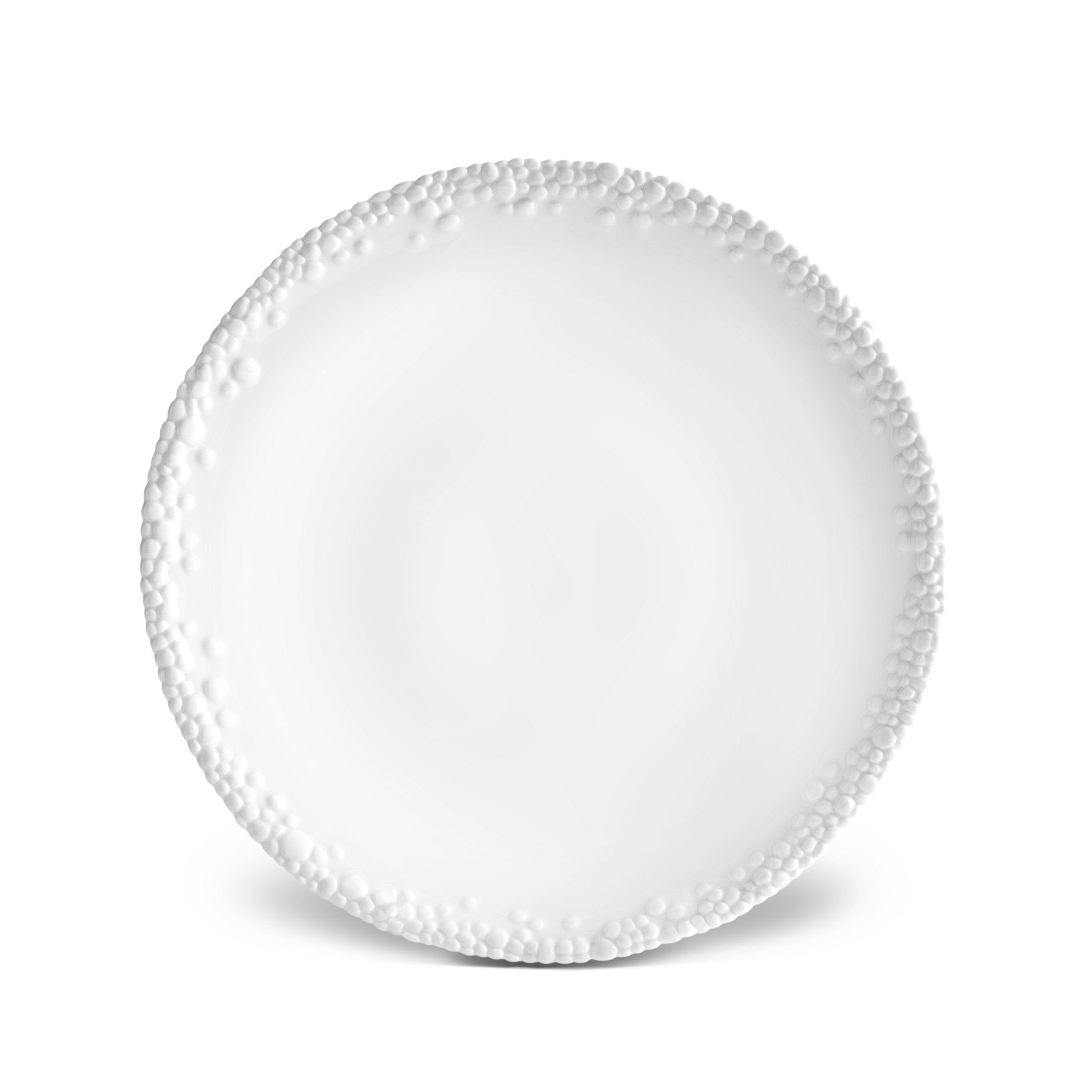Premium Haas Mojave White Ceramic Dinner Plate Set - Elegant & Durable for Everyday Dining, Entertaining, and Restaurant Use