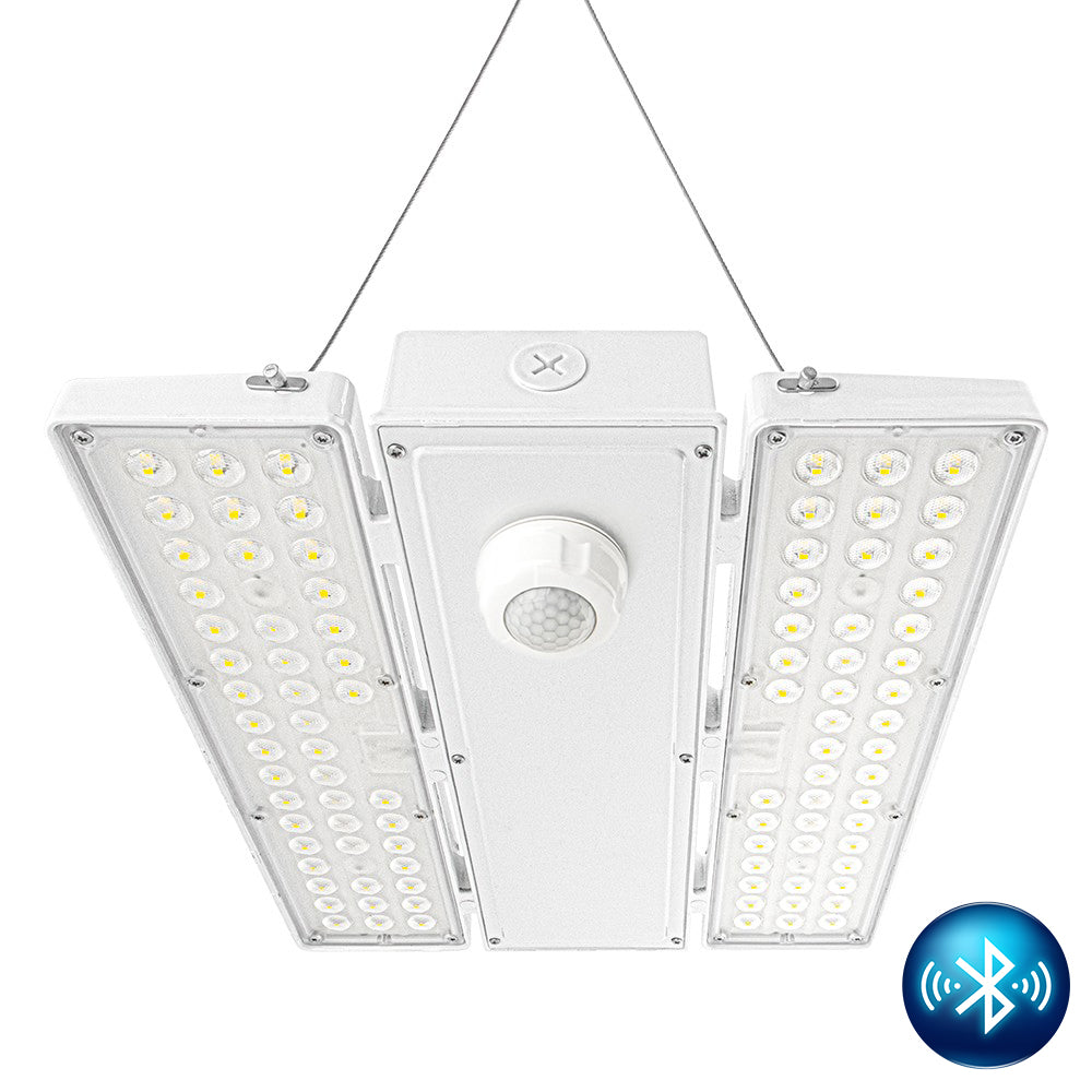 PAVO I LED Bay Light 130W/105W/90W - 20,020 Lumens High Bay Lighting Fixture - 120-277V Wide Voltage - 5000K Daylight White - Replaces 320W Metal Halide - Perfect for Warehouses, Garages & Industrial Spaces