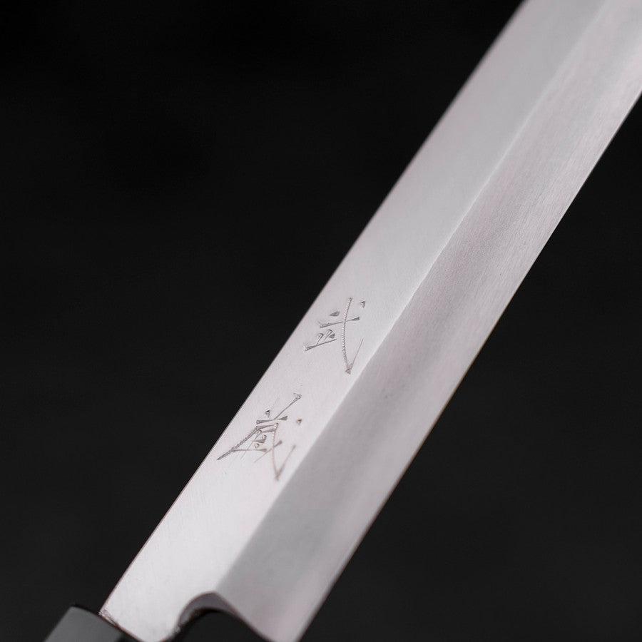Premium Yanagiba Sushi Knife 270mm - High Carbon Silver Steel #3 with Kasumi Buffalo Teak Handle - Perfect for Sushi Chefs & Japanese Cuisine Lovers