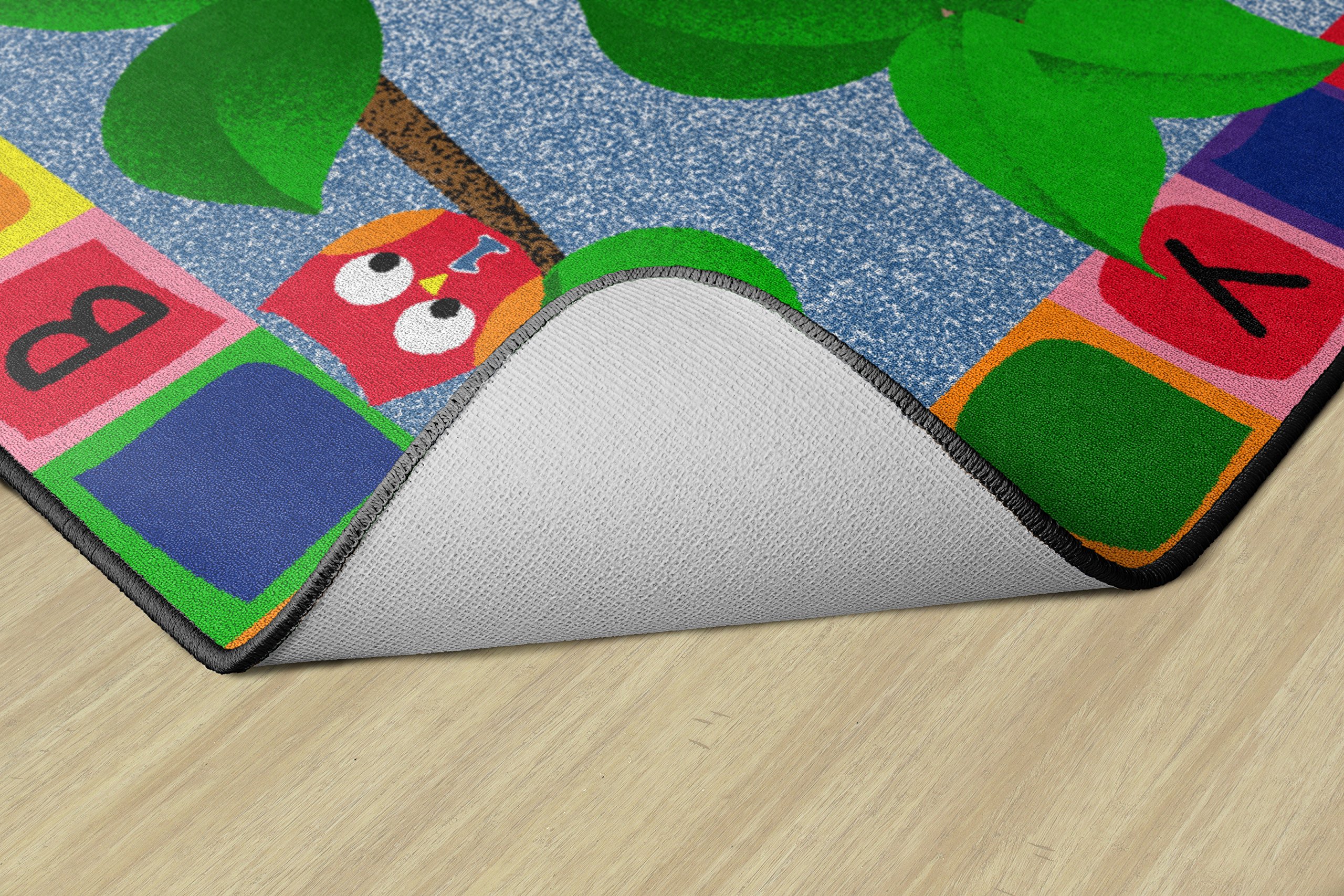 Alphabet Owls Educational Area Rug for Kids - 7'6