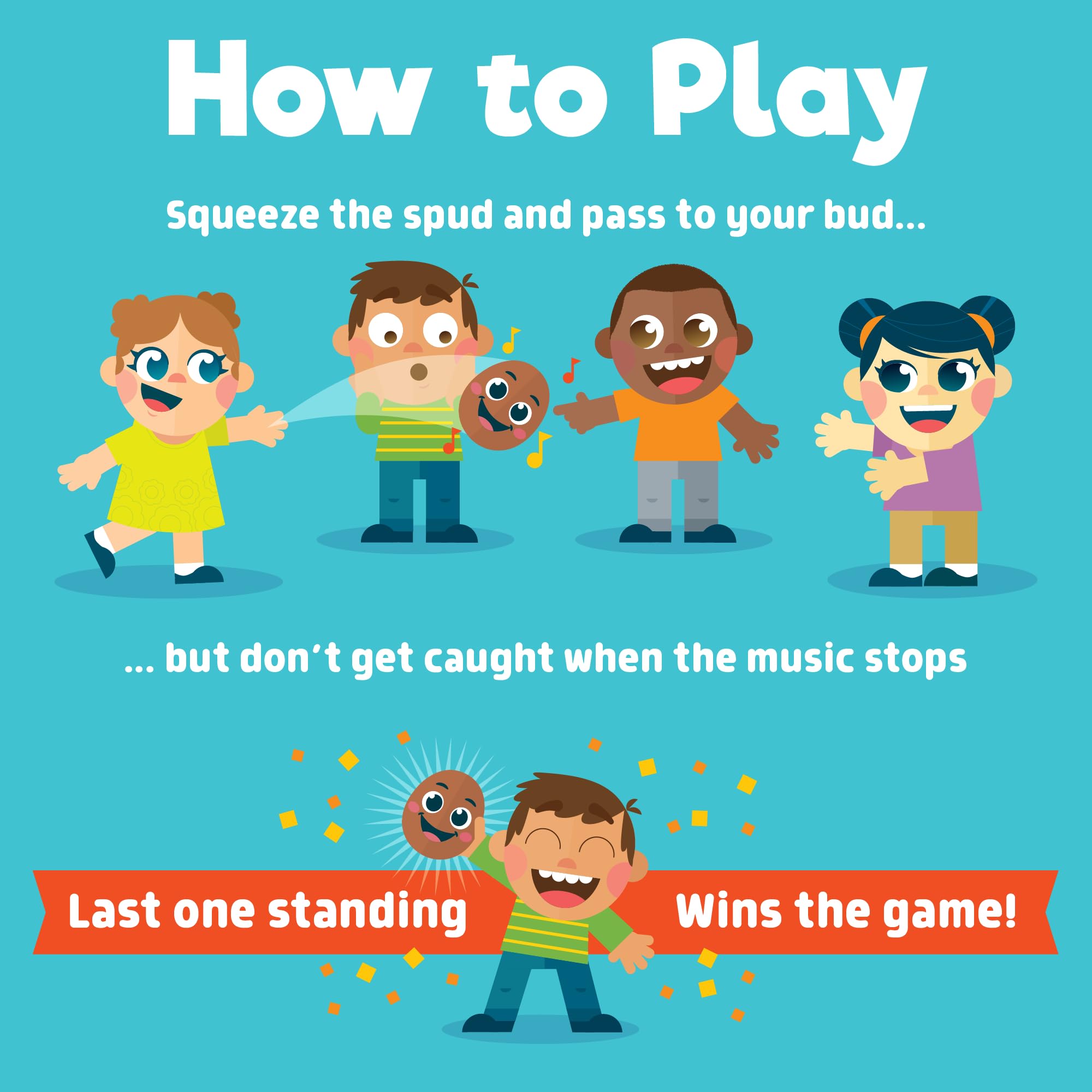 Chuckle & Roar Potato Toss Game - Fun Family Outdoor Activity for Kids & Adults - Perfect for Backyard, Picnics & Birthday Parties