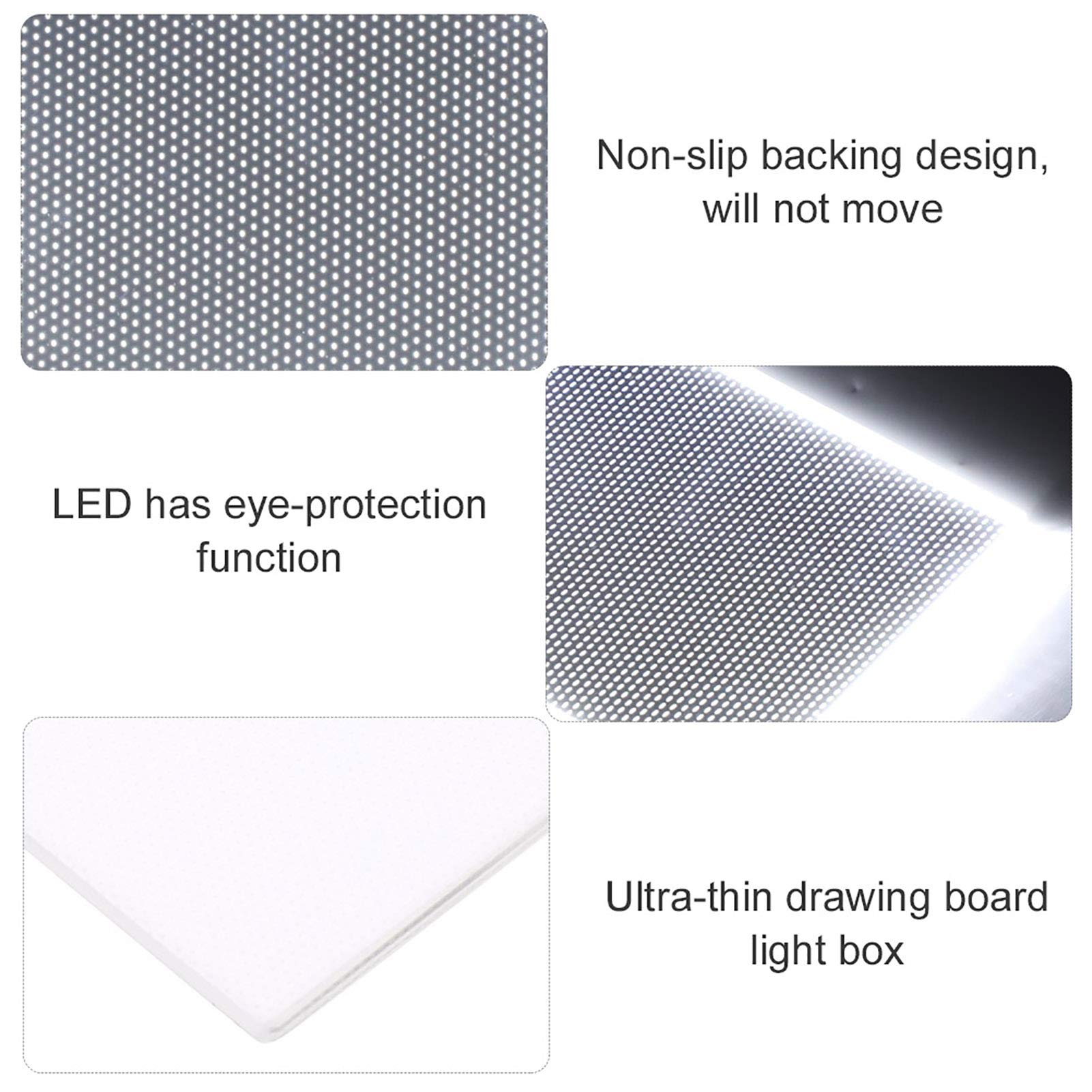 A6 LED Light Box for Drawing & Tracing - Ultra Bright LED Light Pad with Non-Slip Backing, Perfect for Artists, Crafters & Flip Book Animation - Ideal for Sketching, Calligraphy, and DIY Projects