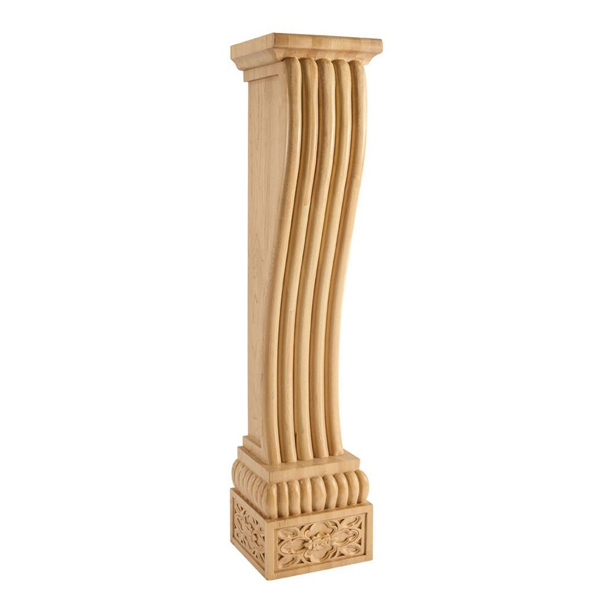 Hardware Resources Alder Baroque Traditional Fireplace Corbel - Decorative Wood Bracket for Mantel Support & Home Interior Design | Perfect for Fireplace Surrounds, Bookshelves, and Cabinetry