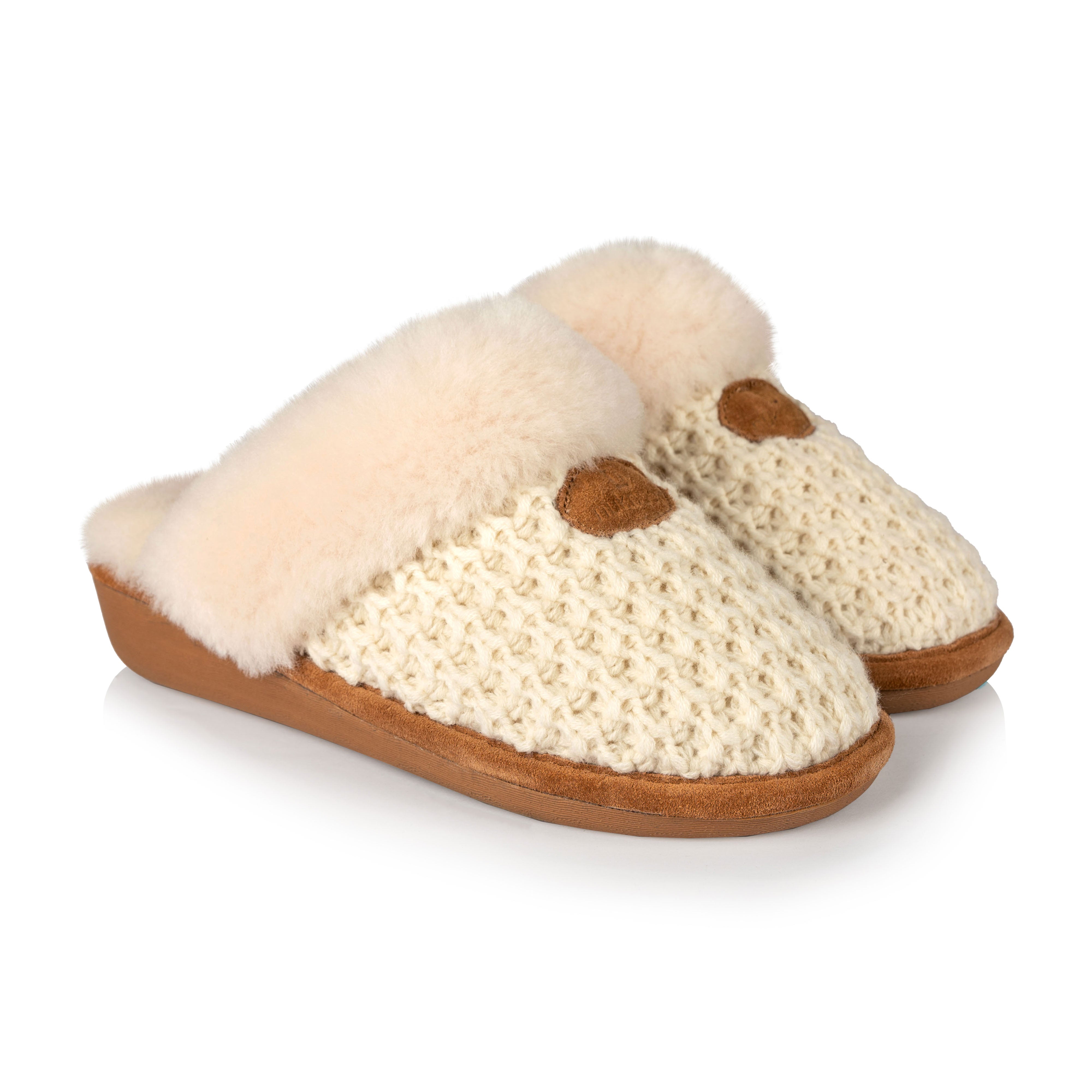 Cass Women's Cozy Memory Foam House Slippers - Soft Indoor Slides with Arch Support, Beige - Perfect for Home, Lounge & Apartment Comfort