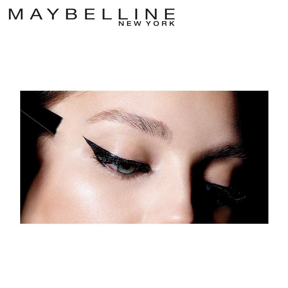 Maybelline New York Hyper Glossy Liquid Eyeliner - Smudge Proof & Waterproof Black Eyeliner (3g) - Perfect for Daytime Wear, Night Out Makeup & Long-Lasting Eye Looks