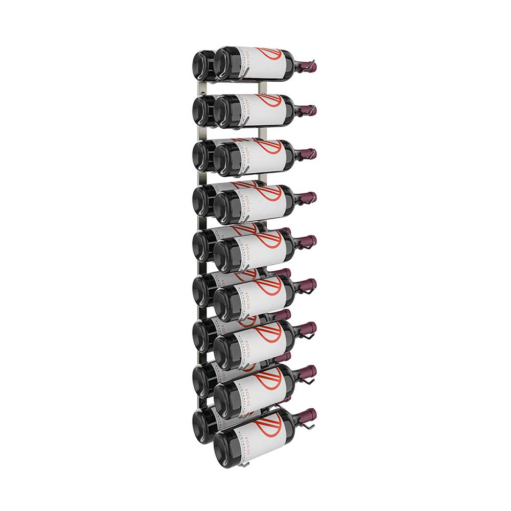 W Series Magnum Bottle Rack - Holds 9 to 18 Wine Bottles | Space-Saving Storage for Kitchen, Bar, or Cellar Organization