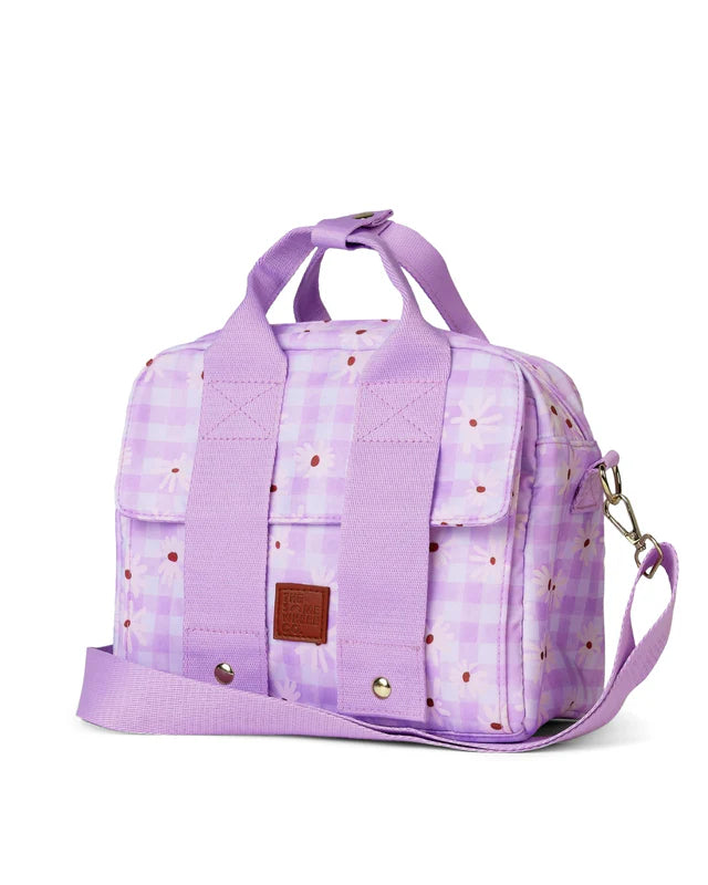 Daisy Fields Lunch Tote by The Somewhere Co - Insulated Reusable Lunch Bag for Work, School & Picnics | Eco-Friendly Food Container Carrier
