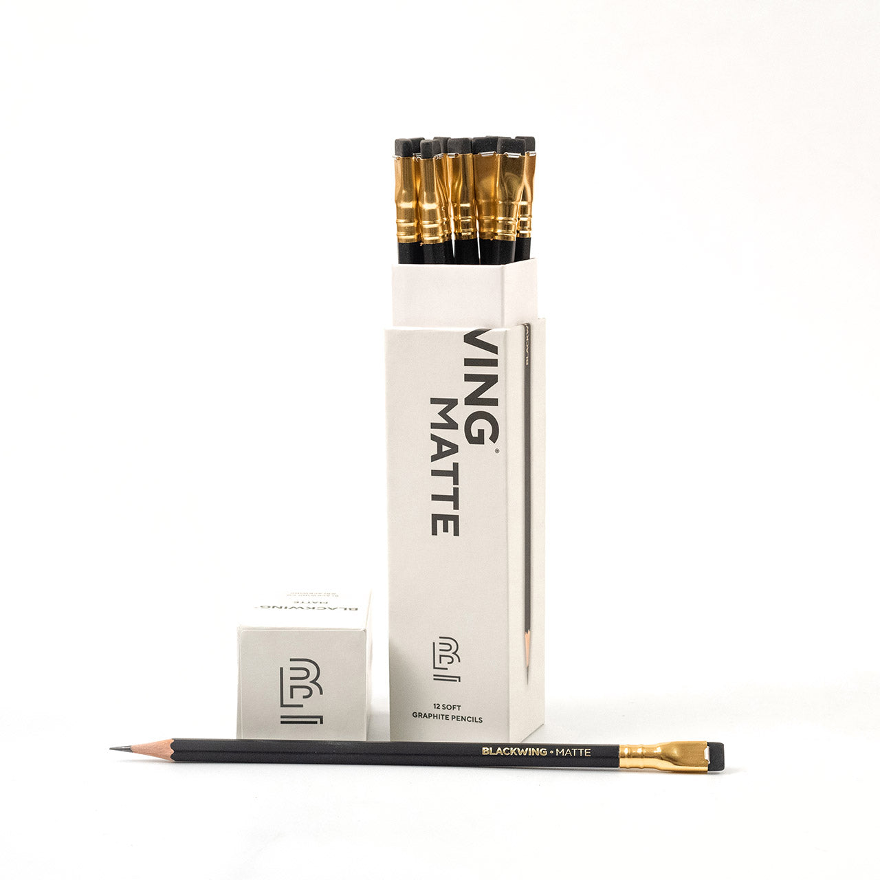 Blackwing Matte Graphite Pencils - Pack of 12 - Premium Drawing & Sketching Pencils for Artists, Designers & Writers - Perfect for Sketching, Shading & Note Taking
