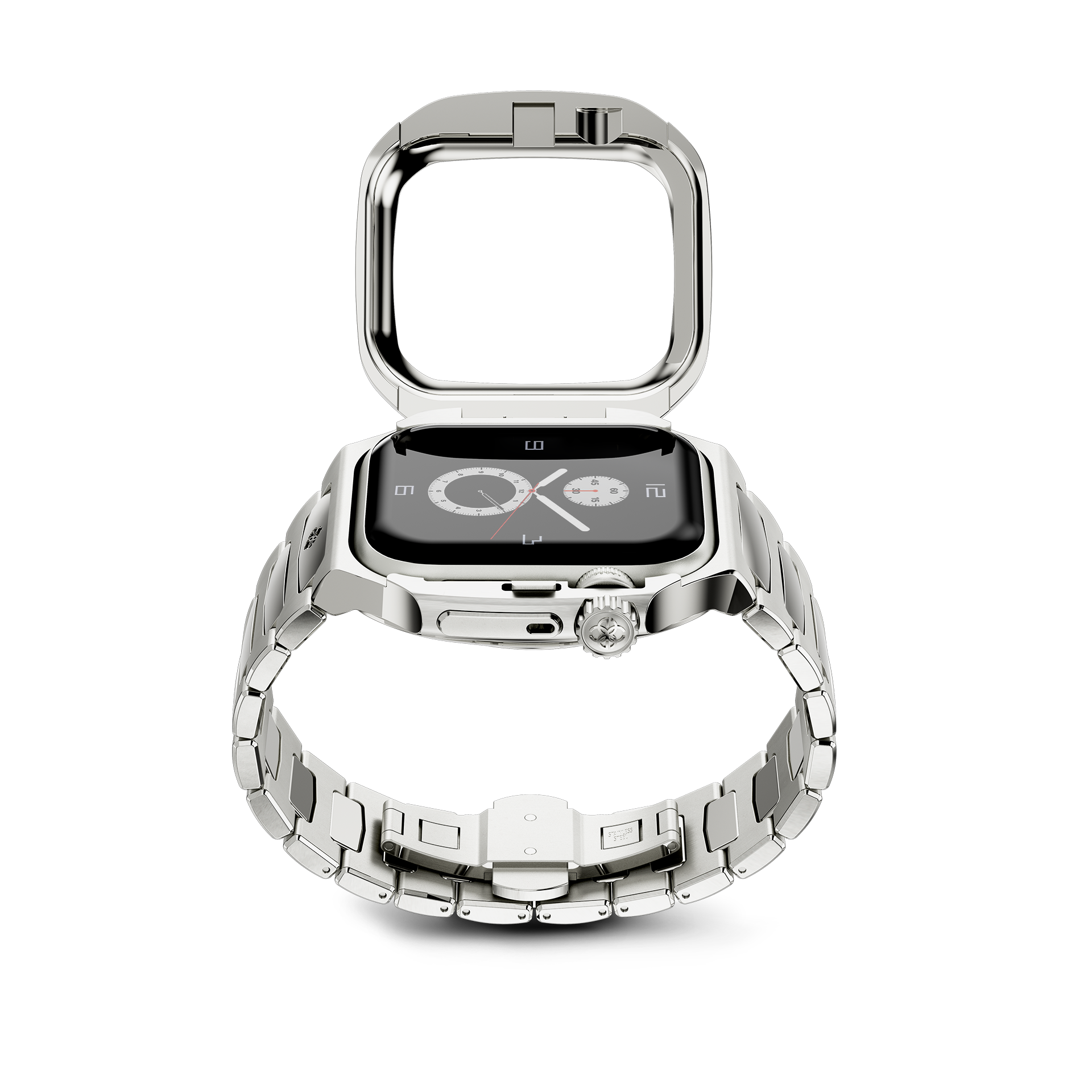 Apple Watch Case for Series 7/8/SE, Slim Protective Cover - Silver MD | Perfect for Gym, Running & Everyday Use