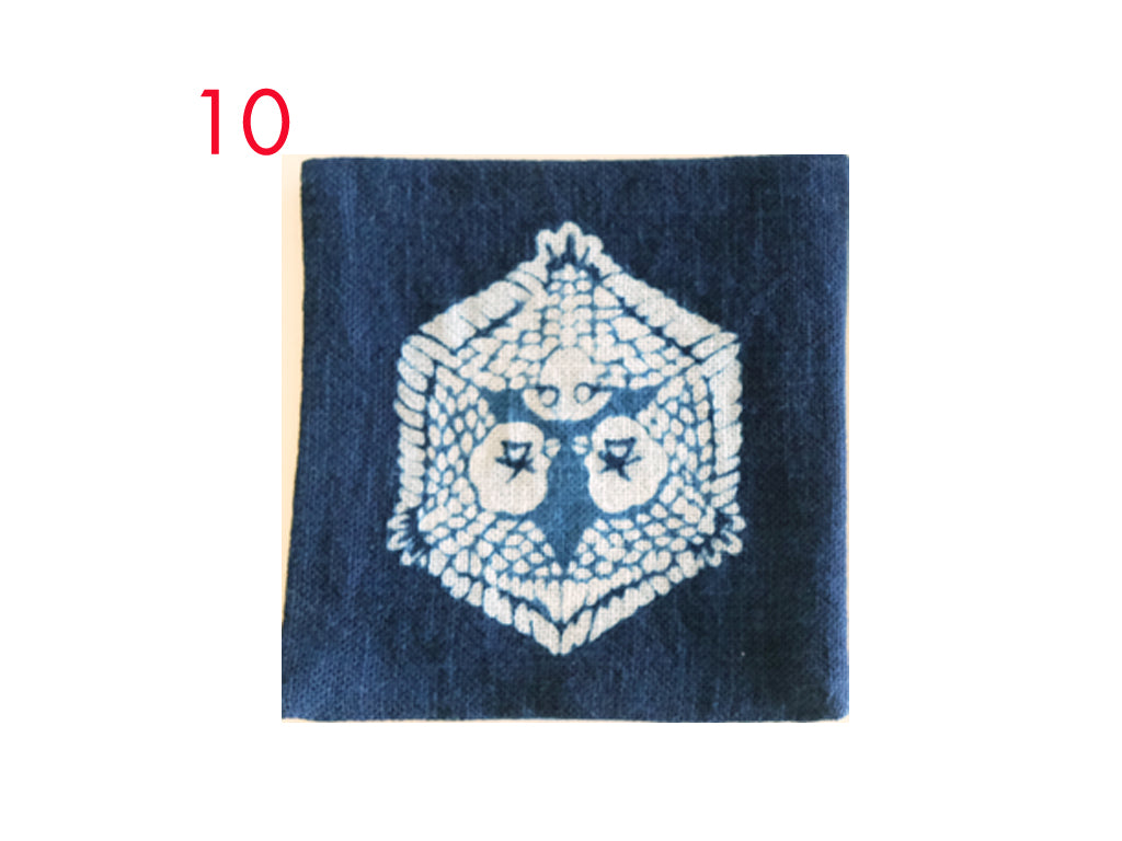 Premium Kosoen Natural Indigo Dyed Coasters Set of 4 - Handmade Japanese Style Table Protectors for Hot & Cold Drinks - Perfect for Home, Office, and Cafe Use