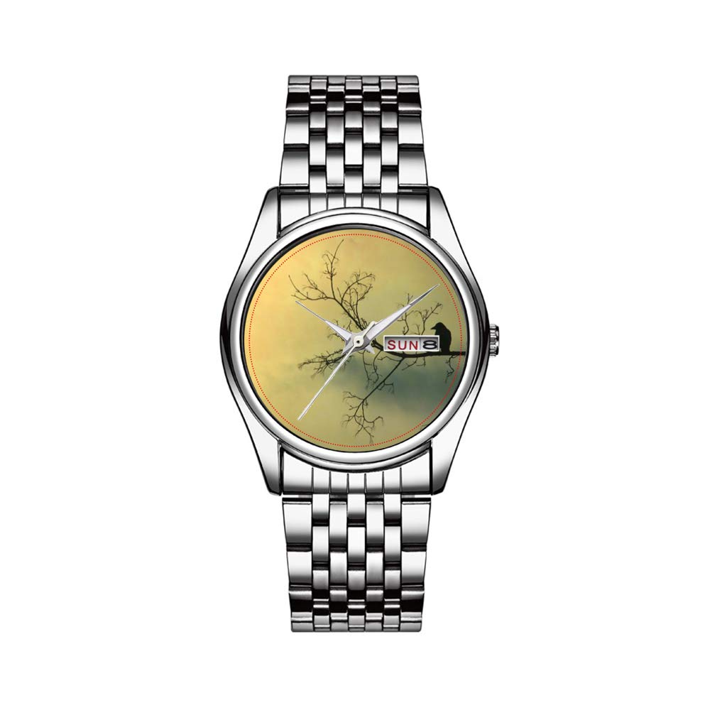 Top Brand Luxury Men's Watch 30m Waterproof Date Display Quartz Sports Watch for Casual Business Travel Gym Outdoor Mellow Bird Wristwatch