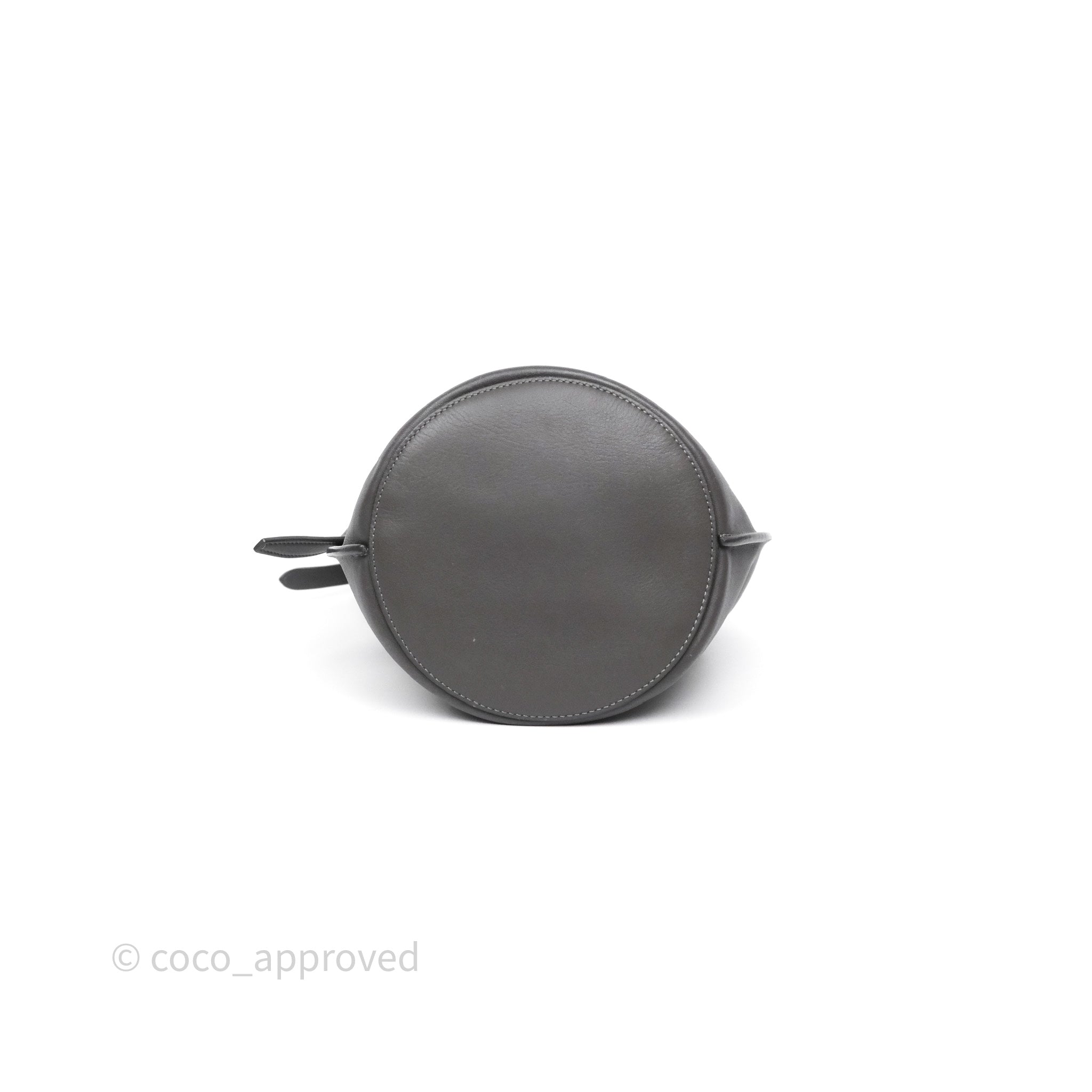 Celine Nano Bucket Bag in Grey Smooth Calfskin Leather - Women's Luxury Shoulder Handbag for Work, Travel & Everyday Use
