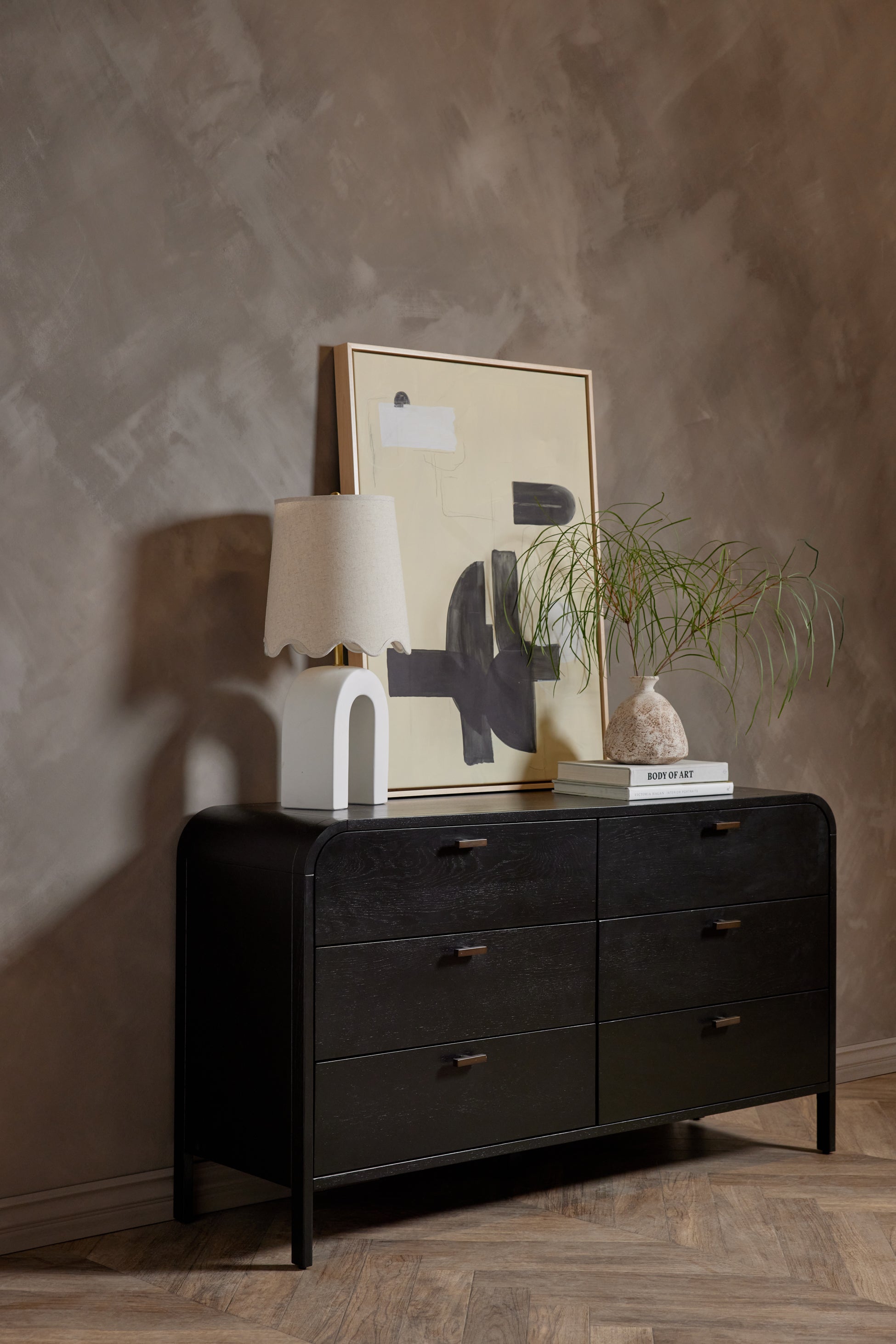 Brooke 6 Drawer Dresser - Modern Wood Bedroom Chest of Drawers for Clothes Storage | Perfect for Master Bedroom, Guest Room & Nursery Organization