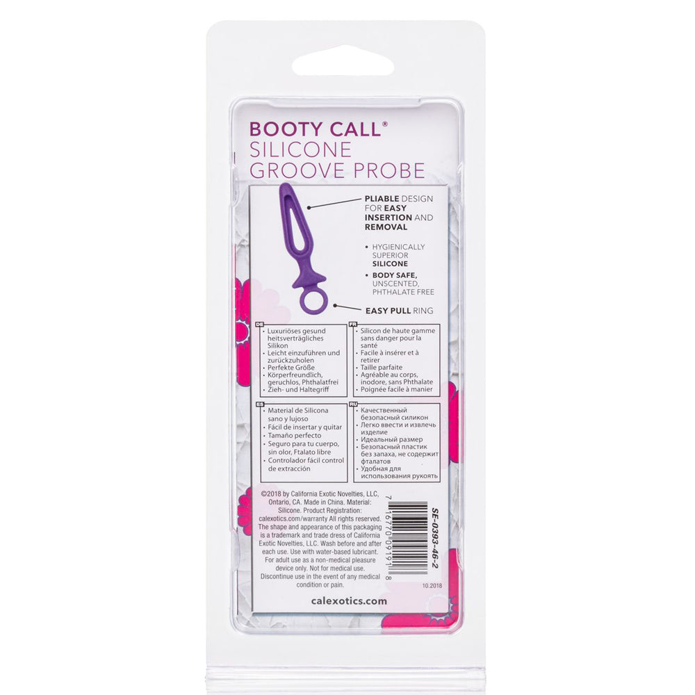BOOTY CALL Silicone Groove Probe - Premium Anal Stimulator for Men & Women - Enhance Intimate Pleasure & Sensation - Perfect for Couples Play & Solo Exploration
