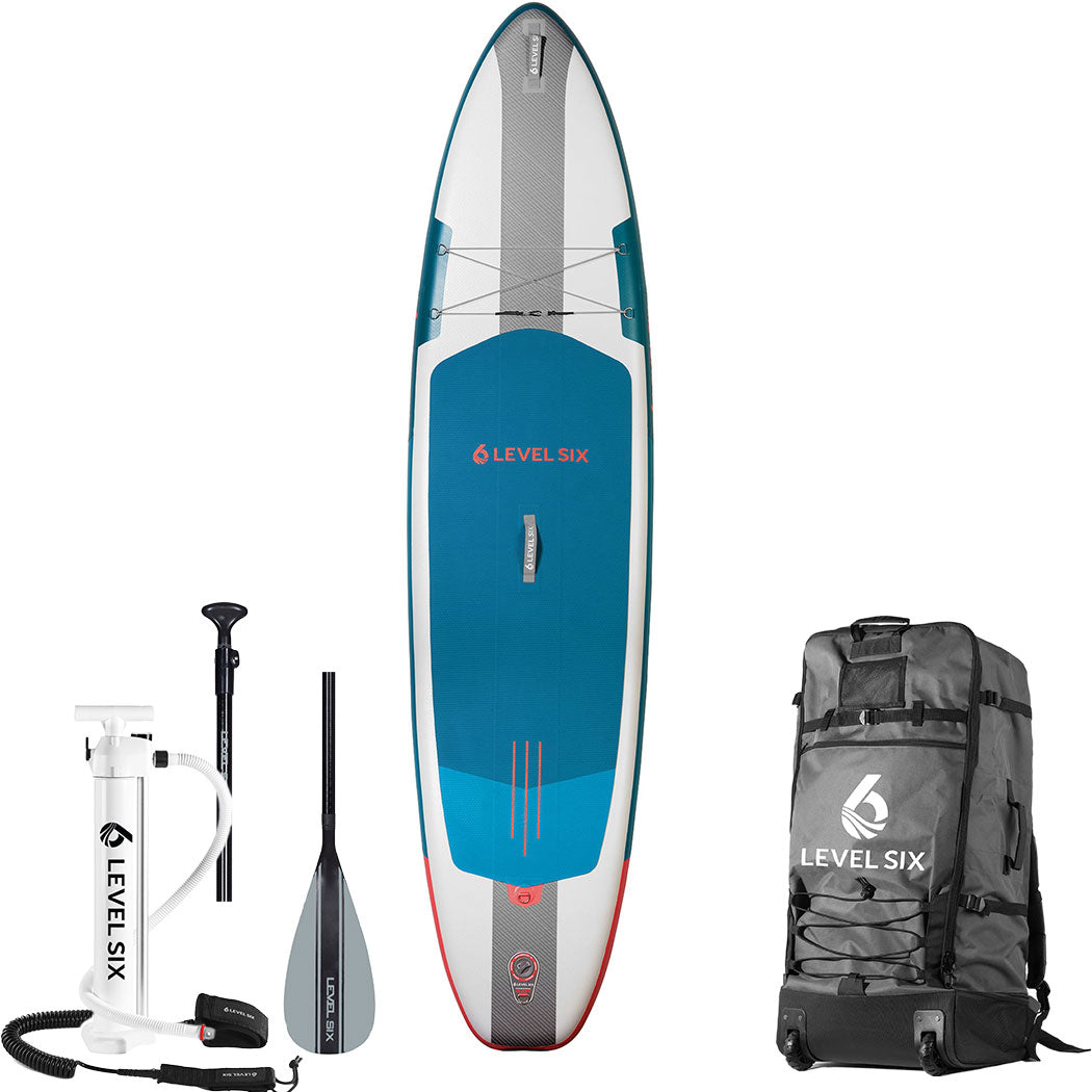 **Level 6 Eleven Six Ultralight Inflatable Stand Up Paddle Board (SUP) Package - Premium Portable SUP for Lakes, Rivers & Ocean Paddling**