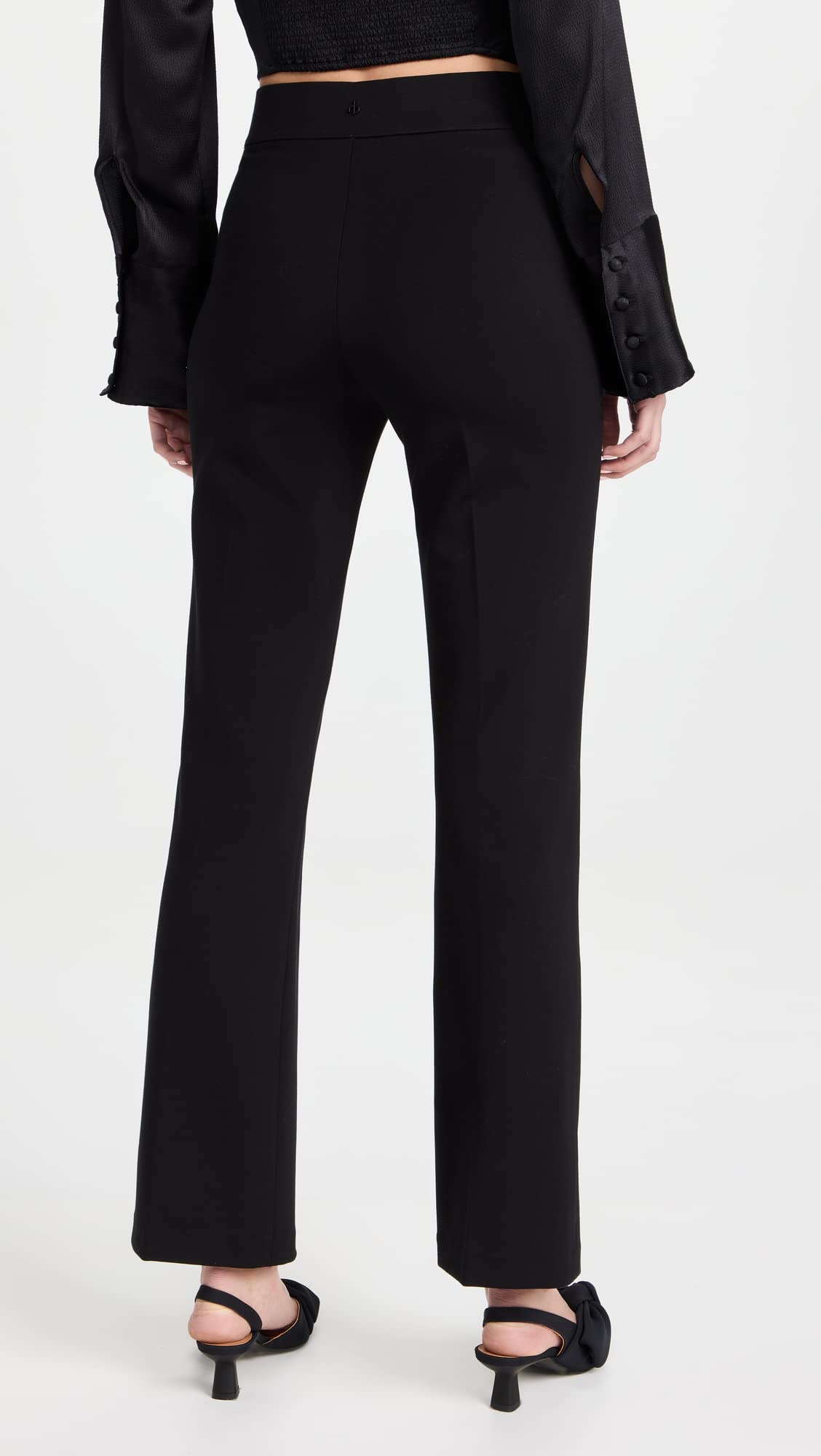 rag & bone Women's Irina Ponte Pants - High Waist Slim Fit Stretch Dress Pants for Work, Office & Business Casual Outfits