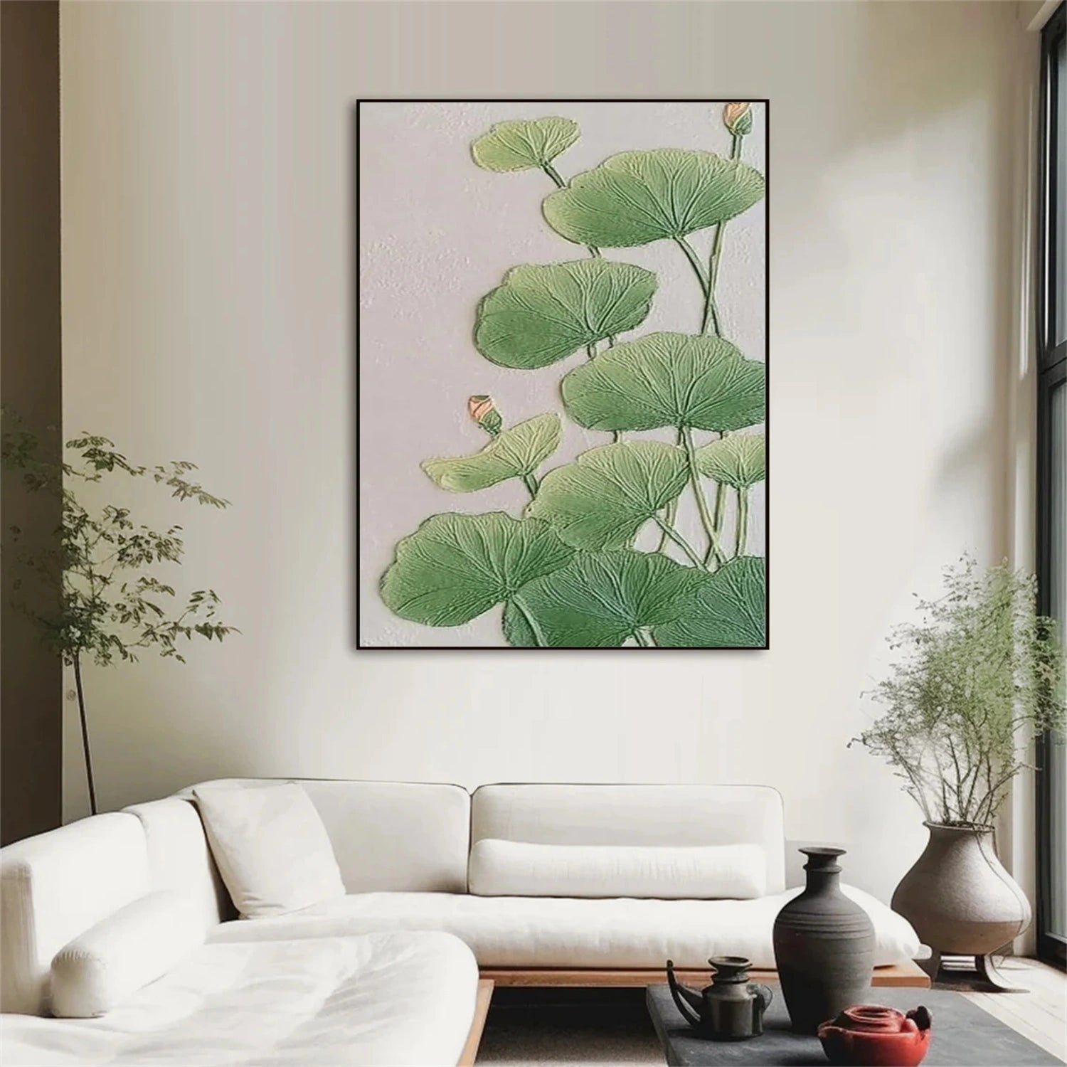 Abstract Flower and Tree Texture Canvas Wall Art - Modern Home Decor for Living Room, Bedroom & Office | FT 220