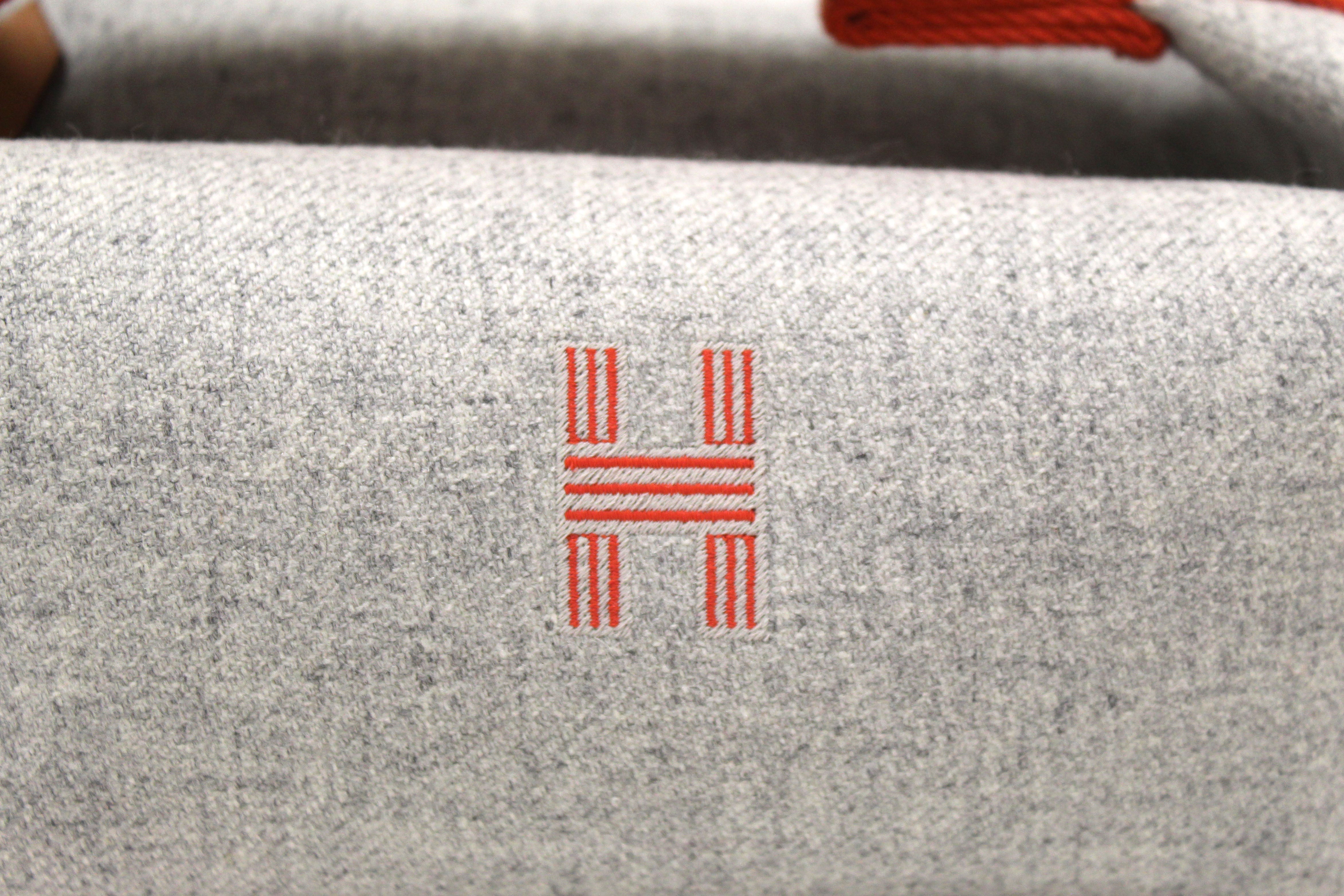 Authentic Hermes Grey Wool Small Bride A Brac Pouch - Genuine Flannel Case for Women | Perfect for Everyday Essentials, Travel & Luxury Accessories Storage