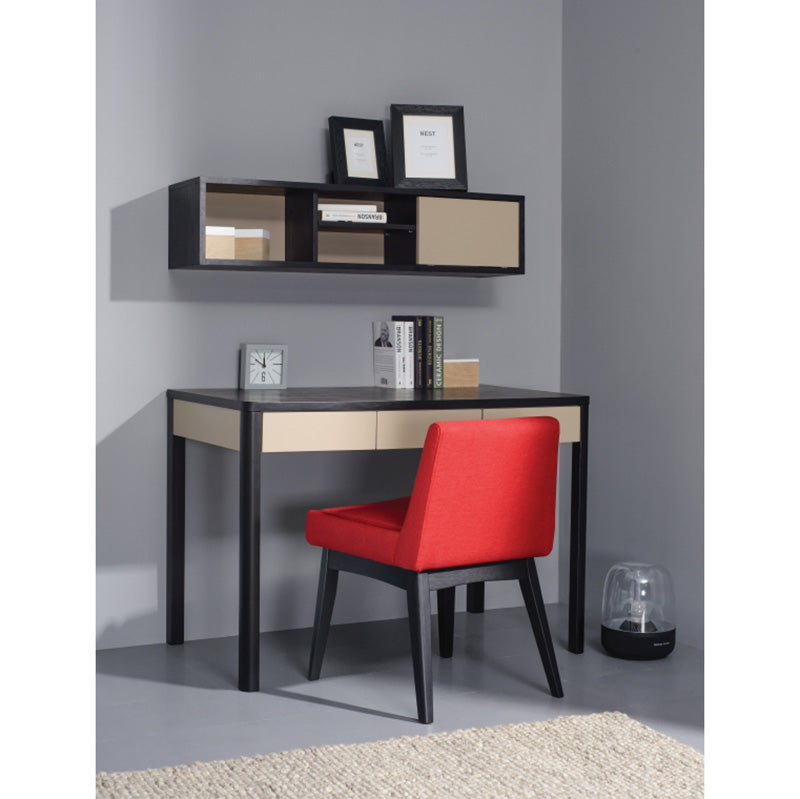 Mabon Wall Mount Shelf Storage Unit - Black & Taupe - Perfect for Bathroom, Kitchen & Living Room Organization
