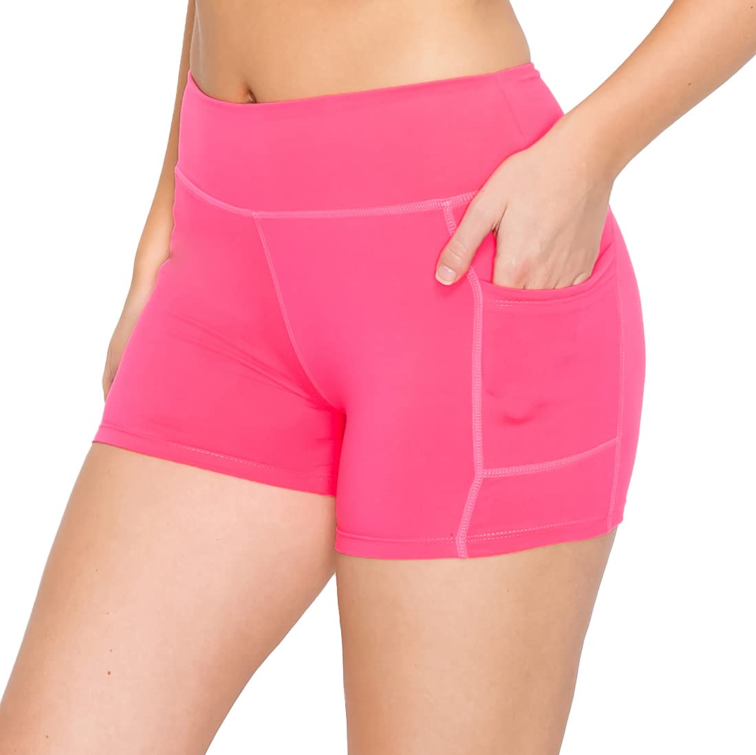 ALWAYS Women's Super Soft High Waisted Biker Shorts - 3