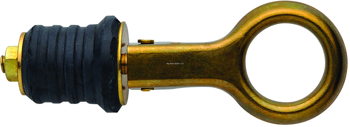 Eagle Claw Boat Drain Plug with Snap Handle - 1 Pack - Marine Grade Brass Drain Plug for Boats, Kayaks, and Watercraft - Perfect for Easy Water Drainage and Maintenance