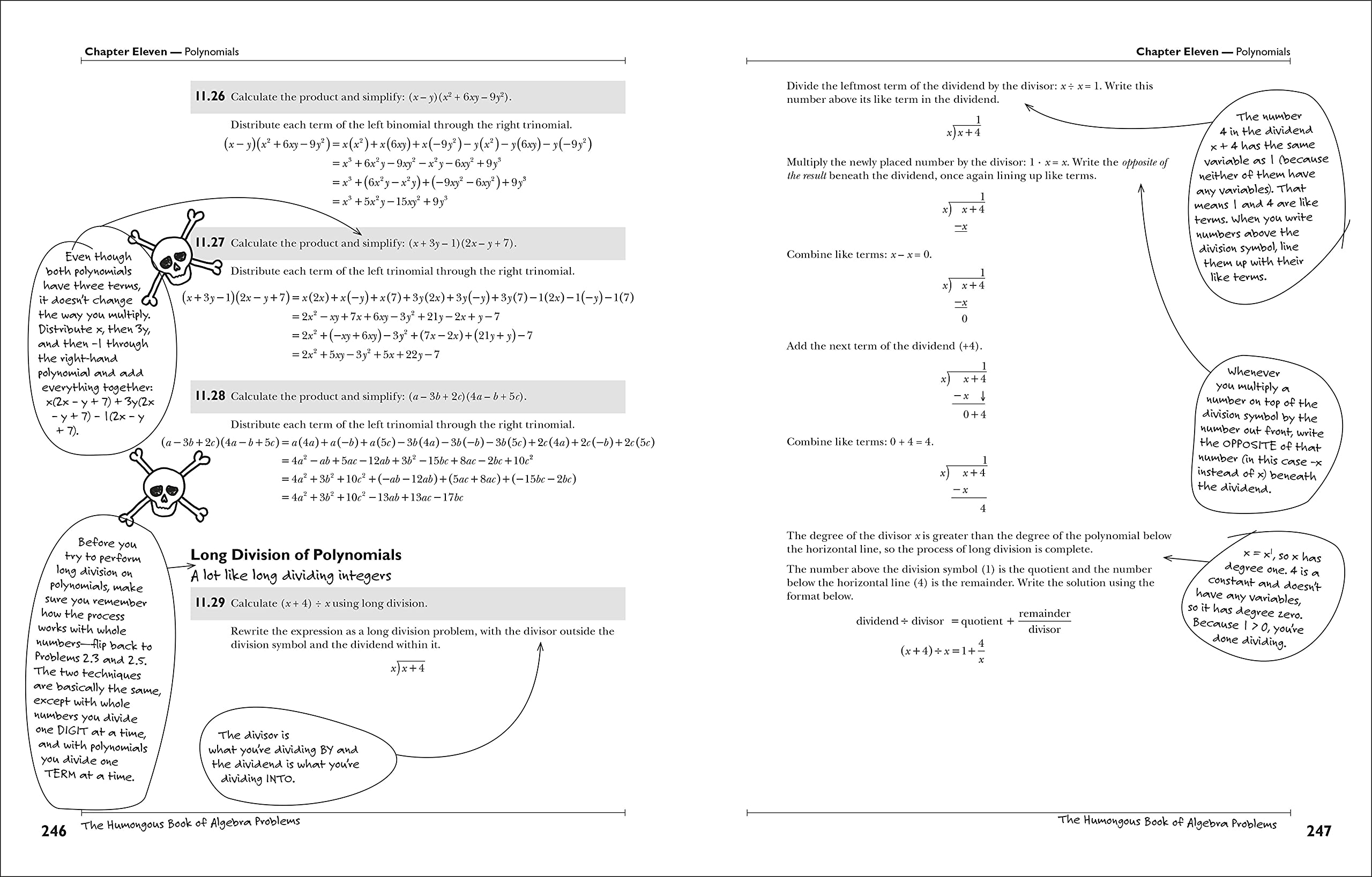 The Humongous Book of Algebra Problems - 1,000+ Math Exercises with Solutions | Algebra Practice Workbook for High School & College Students | Perfect for Self-Study & Test Prep