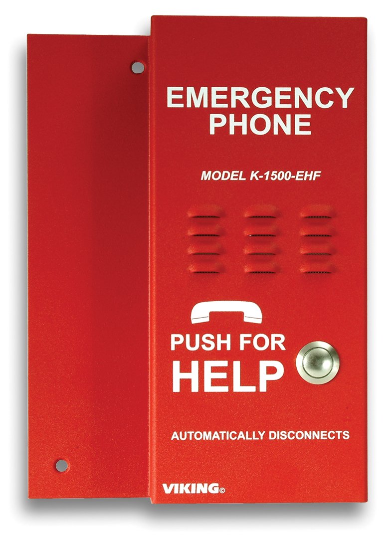Viking K-1500-ehfa Hands-Free Elevator Emergency Phone - ADA Compliant Intercom System for Buildings, Hotels & Offices - Reliable Communication During Power Outages & Emergencies