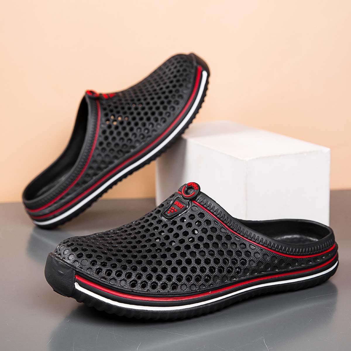 HYDLONGR Men's Women's Lightweight Breathable Garden Shoes - Quick Drying Non-Slip Beach Sandals & Water Play Slippers - Perfect for Gardening, Beach, Pool, and Outdoor Activities