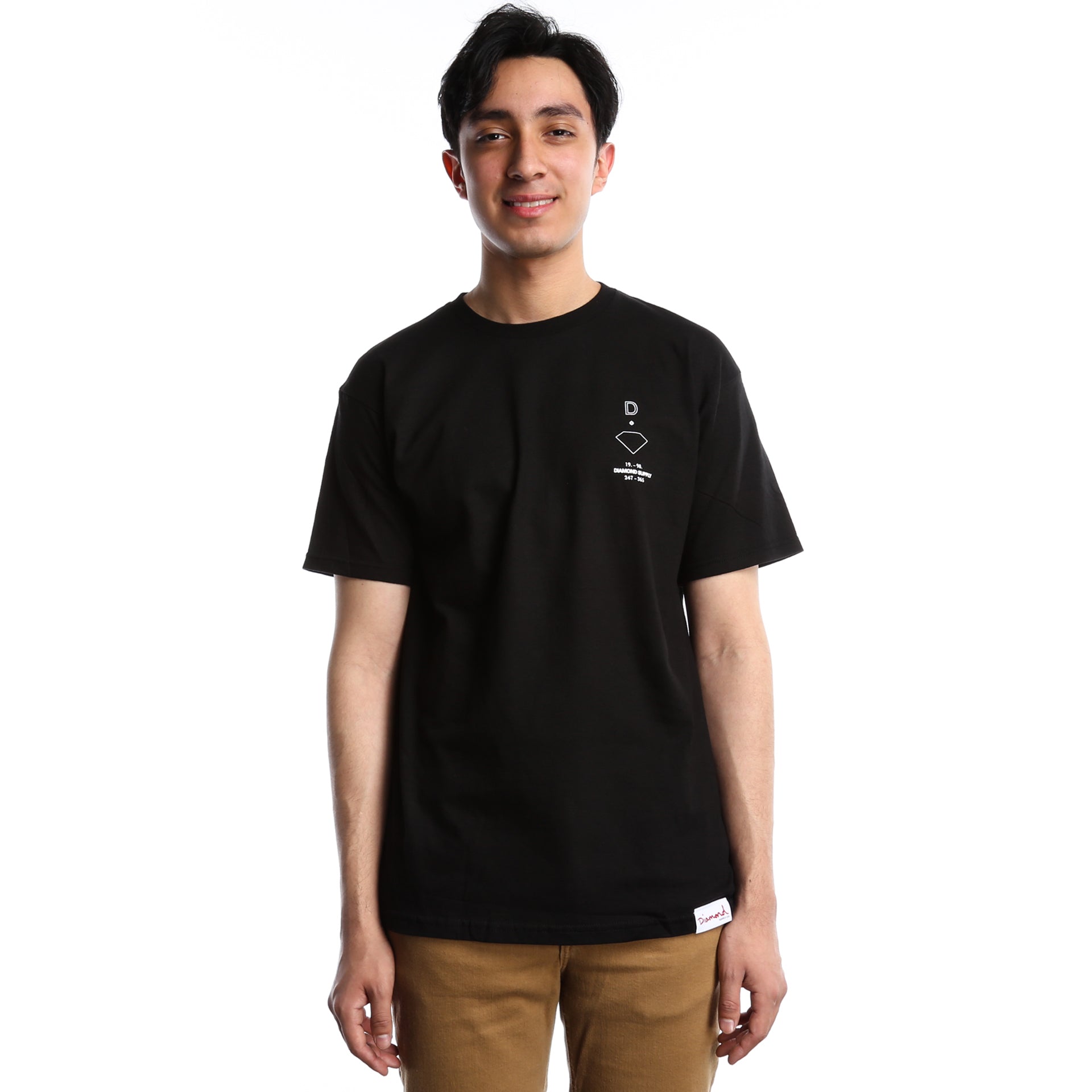 Diamond Intersect Tee - Black Cotton T-Shirt for Men | Trendy Streetwear & Casual Outfits | Perfect for Daily Wear, Parties, and Date Nights