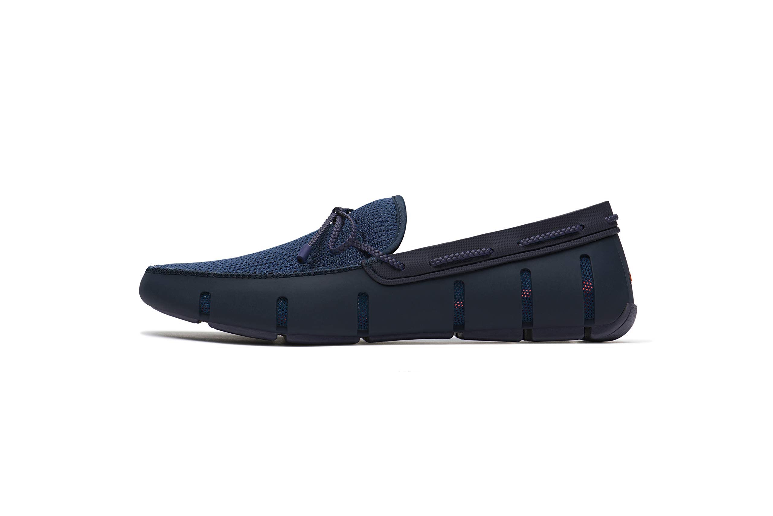 SWIMS Men's Casual Loafers - Lightweight Braided Lace Dress Shoes for Summer | Comfortable Slip-On Footwear for Office, Travel & Outdoor Activities