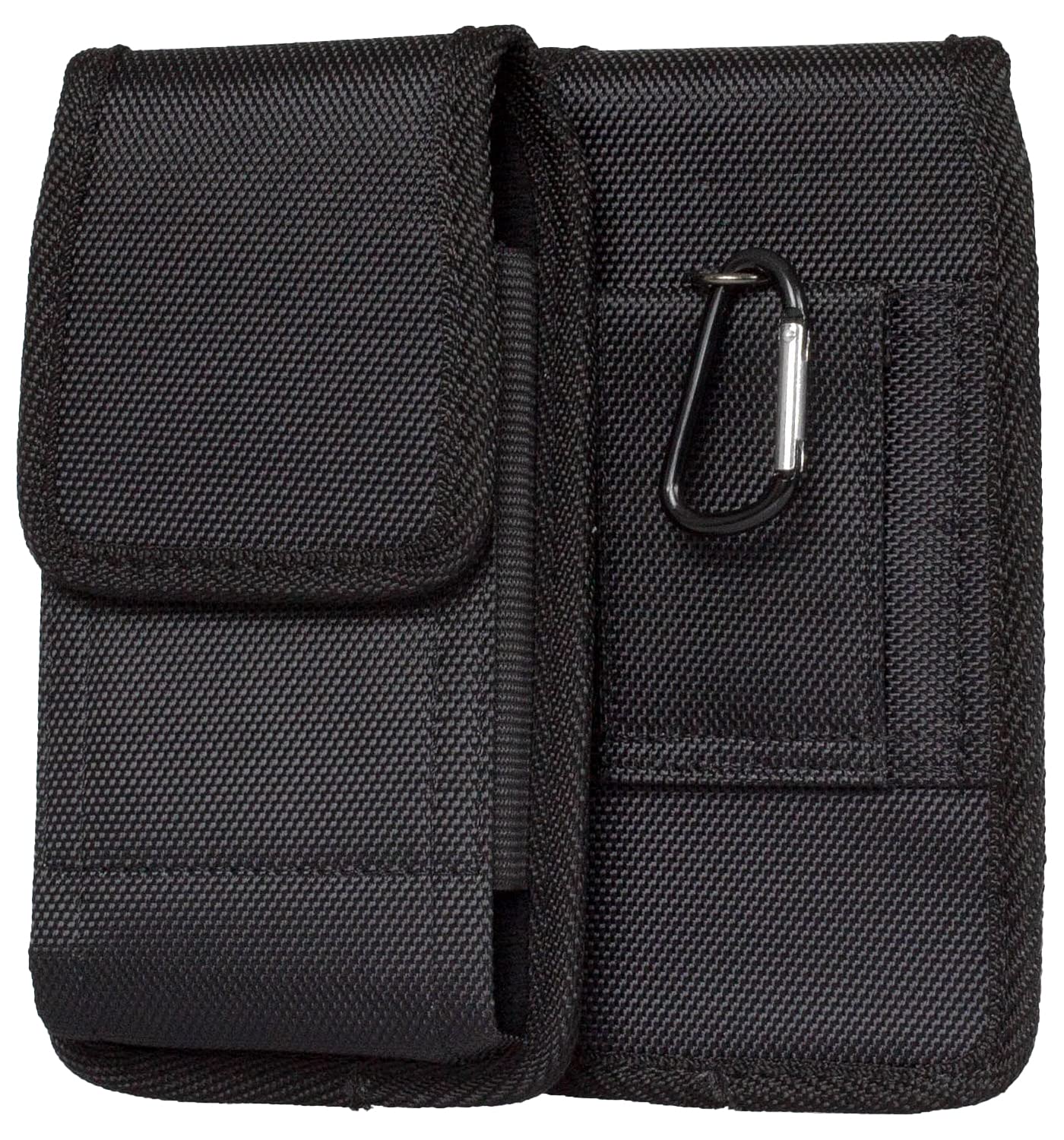 Universal Vertical Phone Holster - Belt Loop Pouch for iPhone 16/15/14/13/12 Pro & Galaxy S25/S24/S23/S22/S21 - Durable Nylon (Fits 6.3