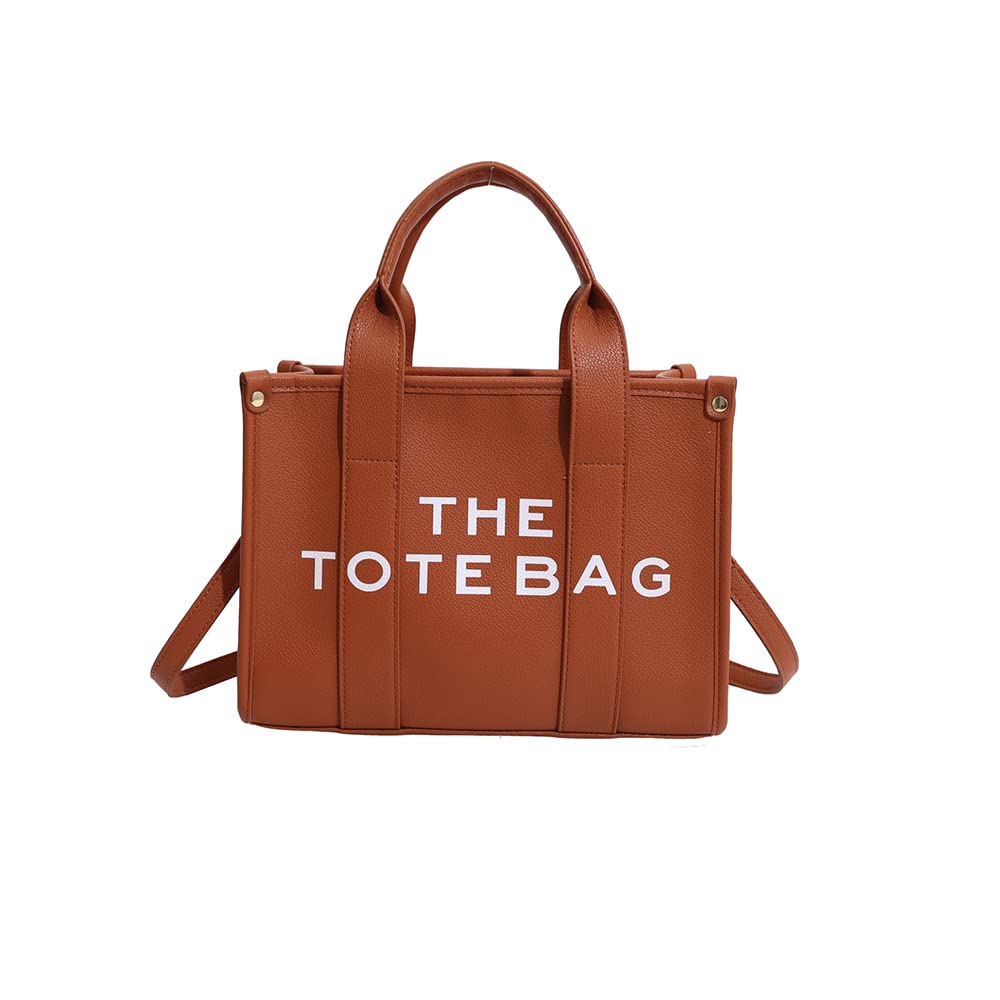 Stylish PU Leather Tote Bag for Women - Fashionable Shoulder & Crossbody Handbag with Handle - Perfect for Work, Travel, and Everyday Use