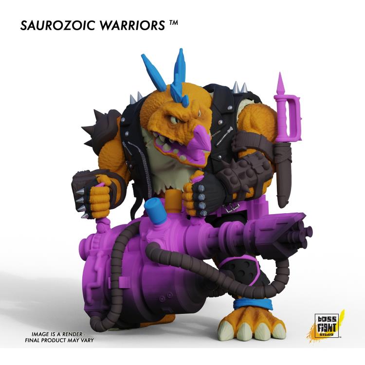 Saurozoic Warriors Marr Ossis Action Figure - Collectible Dinosaur Toy for Kids & Adults - Perfect for Display, Gifts, and Dinosaur Enthusiasts