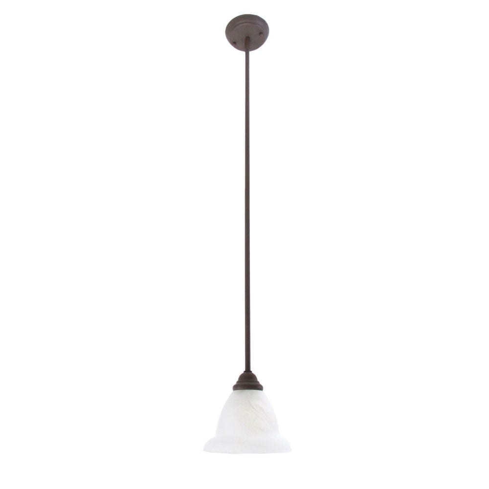 Distressed Bronze Mini Pendant Light - Designers Fountain Lighting 4941 DB F5123 - Perfect for Kitchen Island, Dining Room, or Entryway Lighting