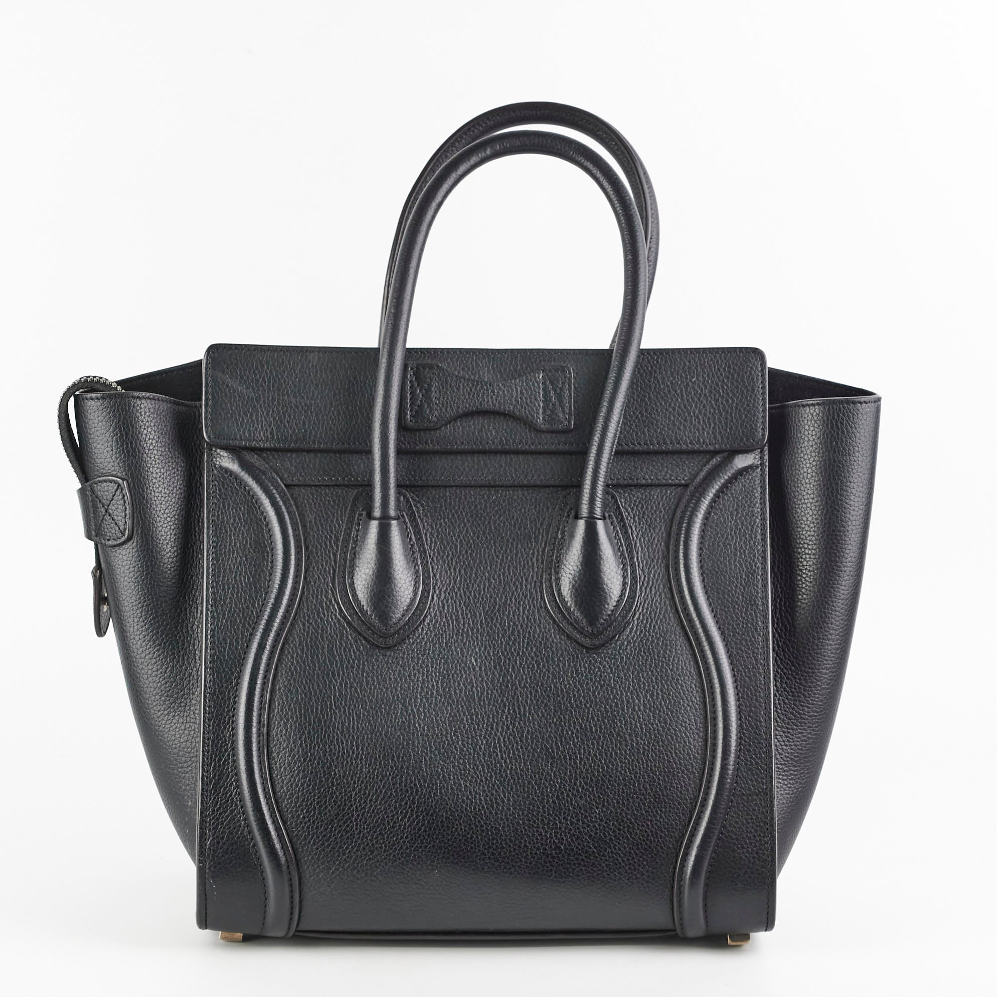 Celine Micro Luggage Black Leather Handbag - Luxury Designer Crossbody Bag for Women | Perfect for Work, Travel & Everyday Use