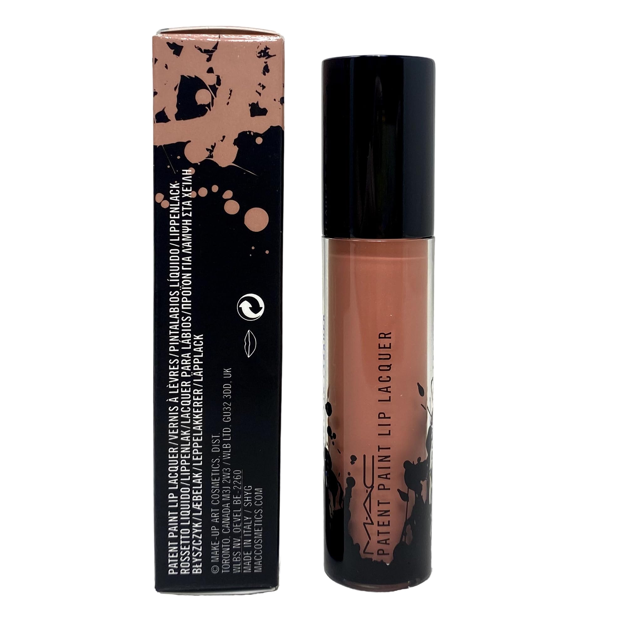 MAC Patent Paint Lip Lacquer - High Shine Lip Gloss in Patent Pleasure | Long-Lasting, Non-Sticky Formula for Day & Night Wear