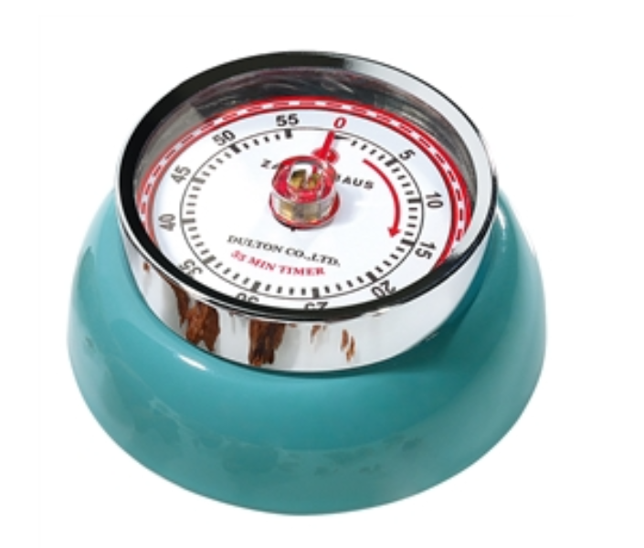 Vintage Mechanical Kitchen Timer - 60 Minute Countdown Clock for Baking, Cooking & Classroom - Perfect for Home, Restaurant & School Use