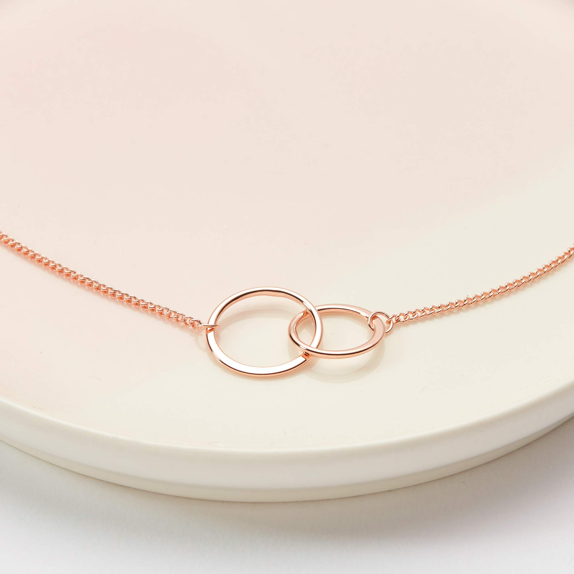 Sister Necklace - Heart Shaped Jewelry Gift Set with Greeting Card for Birthday, Christmas, Valentine's Day | Perfect for Sisters, Best Friends & Loved Ones