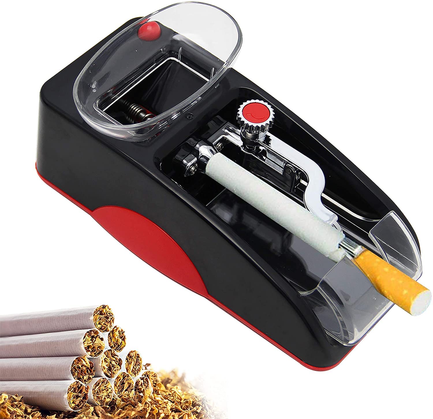 Electric Automatic Cigarette Rolling Machine - Tobacco Injector for DIY Cigarettes | Perfect for Home Use, Travel & Outdoor Smoking