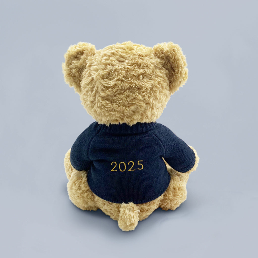 Personalized Christmas Year Bernard Bear Plush Toy - Cute Holiday Gift for Kids, Stocking Stuffer & Festive Home Decor