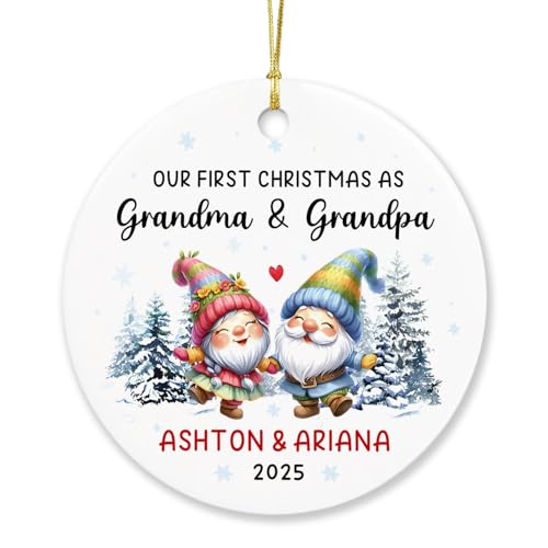 Our First Christmas as Grandma & Grandpa Ornament